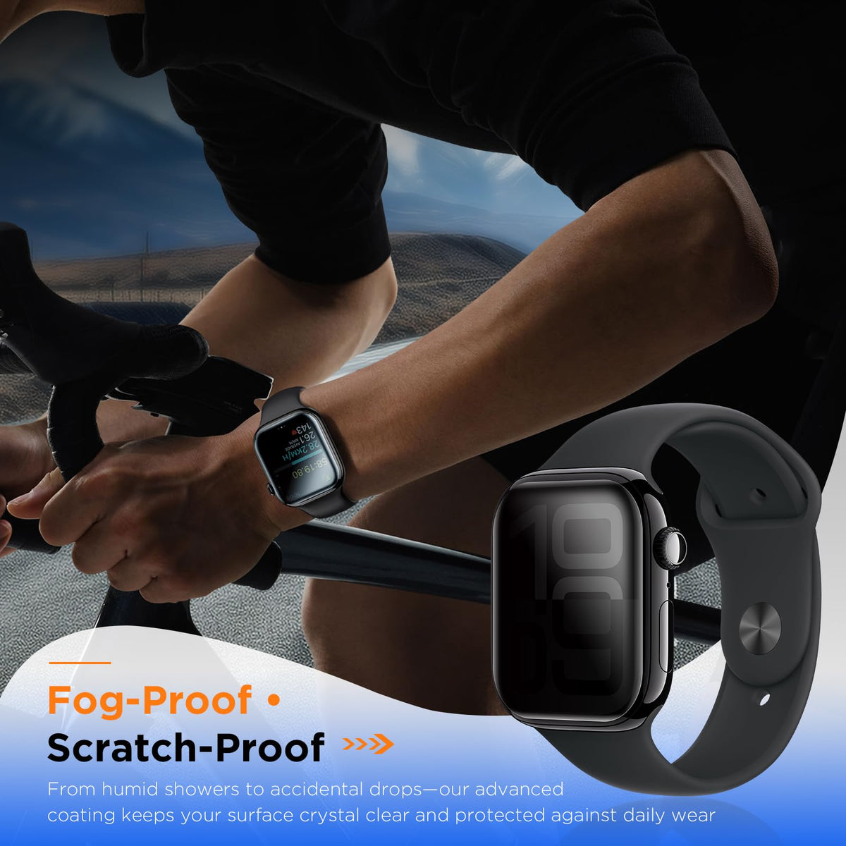 LK 6 Pack for Apple Watch Series 12/11/10 42mm Screen Protector