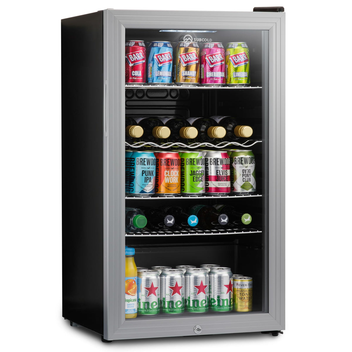Subcold Super85 LED Beer Fridge | 80 Cans + 5 Bottles | 0-18°C | Glass Door