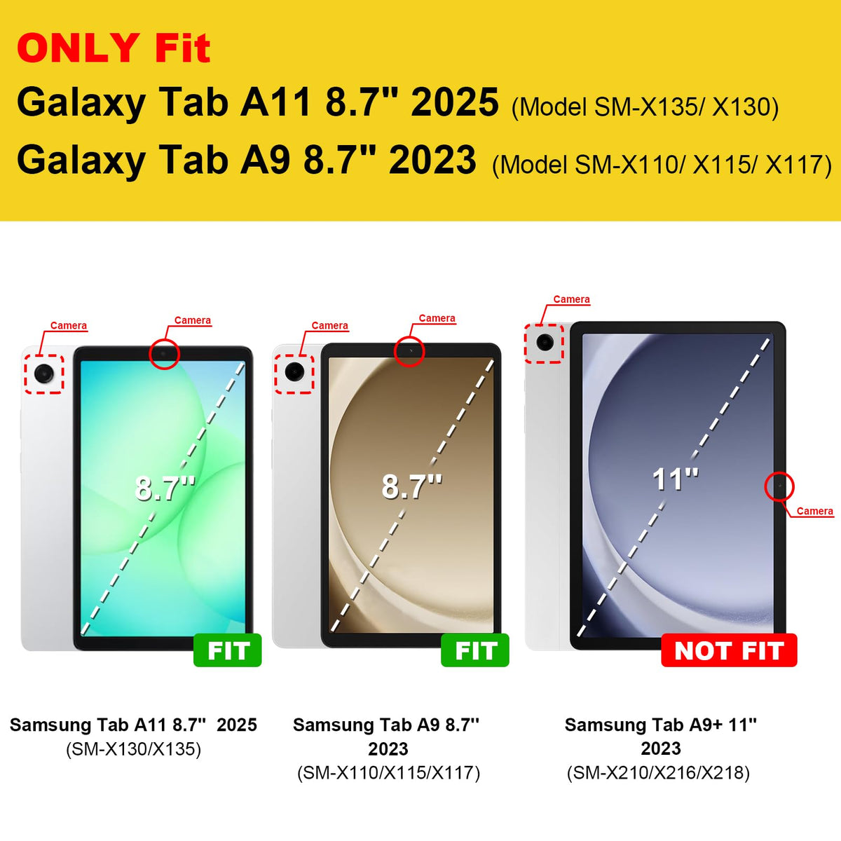 FINTIE Case for Samsung Galaxy Tab A11 8.7 Inch 2025/ Tab A9 8.7 Inch