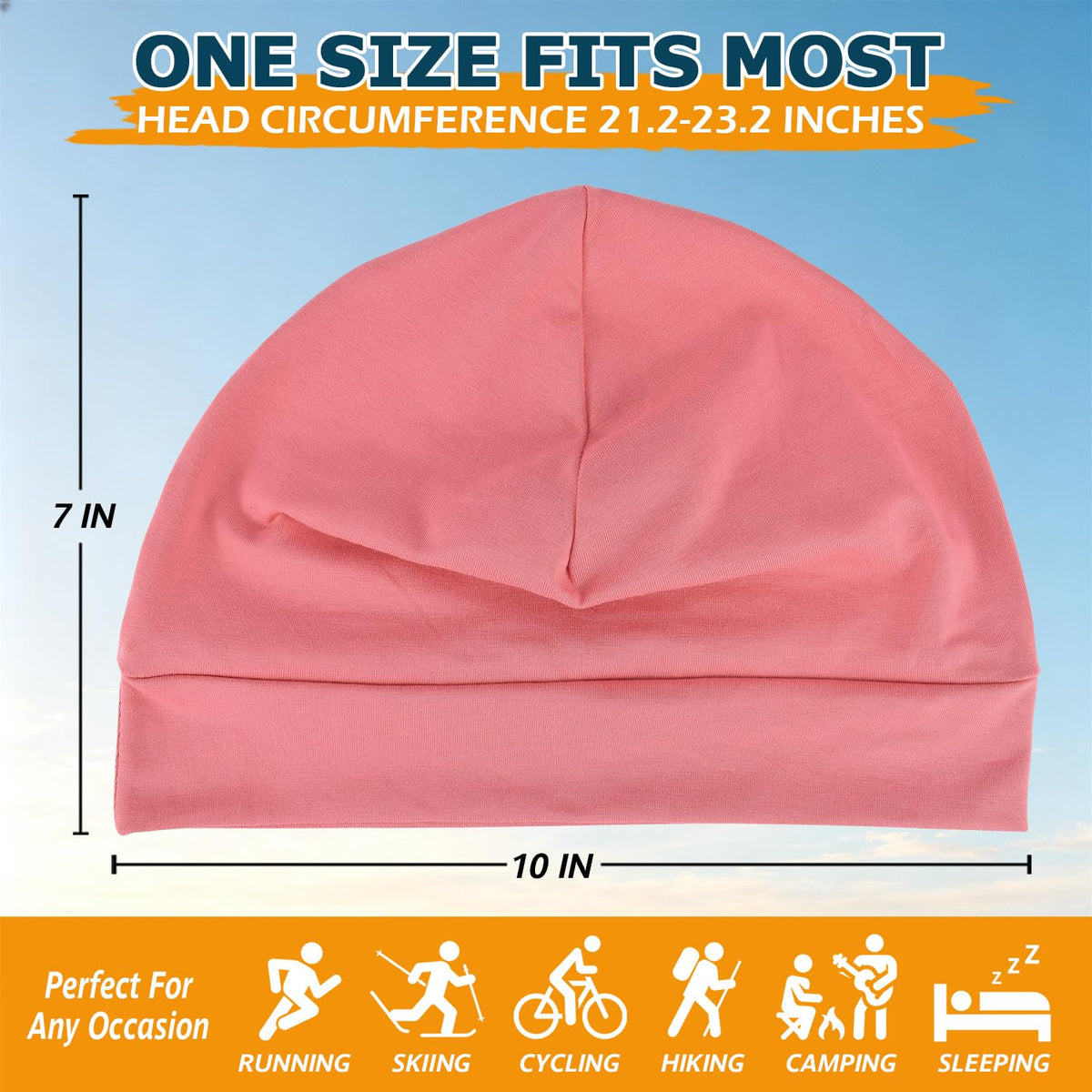 EINSKEY 100% Cotton Skull Caps for Men, Multipurpose Daily Wear Beanie Hat