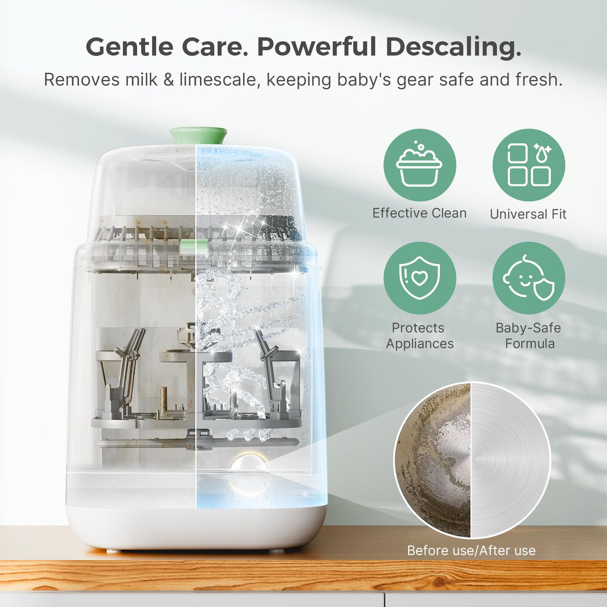 Momcozy Official Washing Block for KleanPal Pro Baby Bottle Washer, 120 Pcs