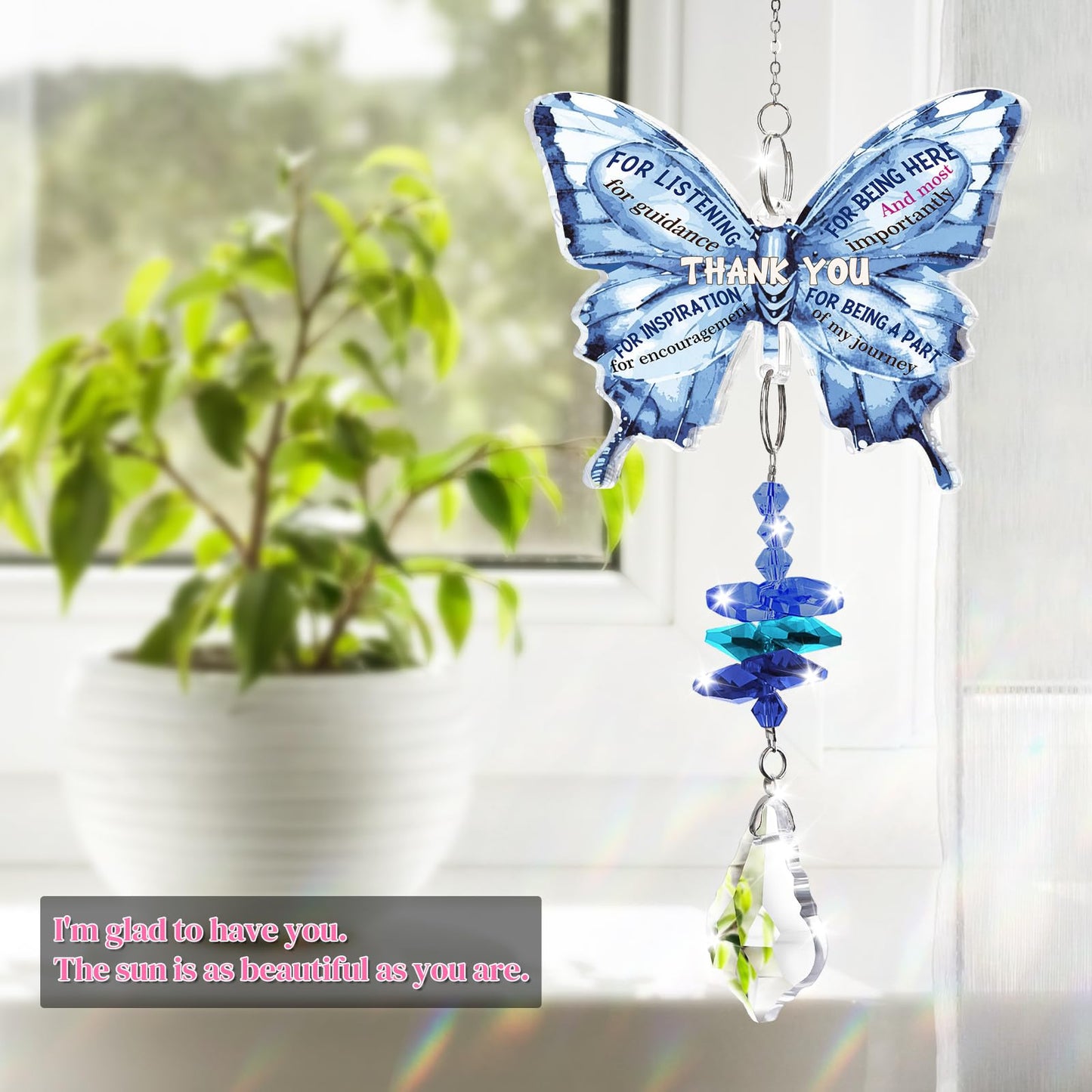 Teacher Gifts for Women, Acrylic Hanging Decoration Thank You Teacher Gifts, Appreciation Gift for Teacher Mentor, Perfect for Teachers Day, Christmas, Birthday,End of The Year