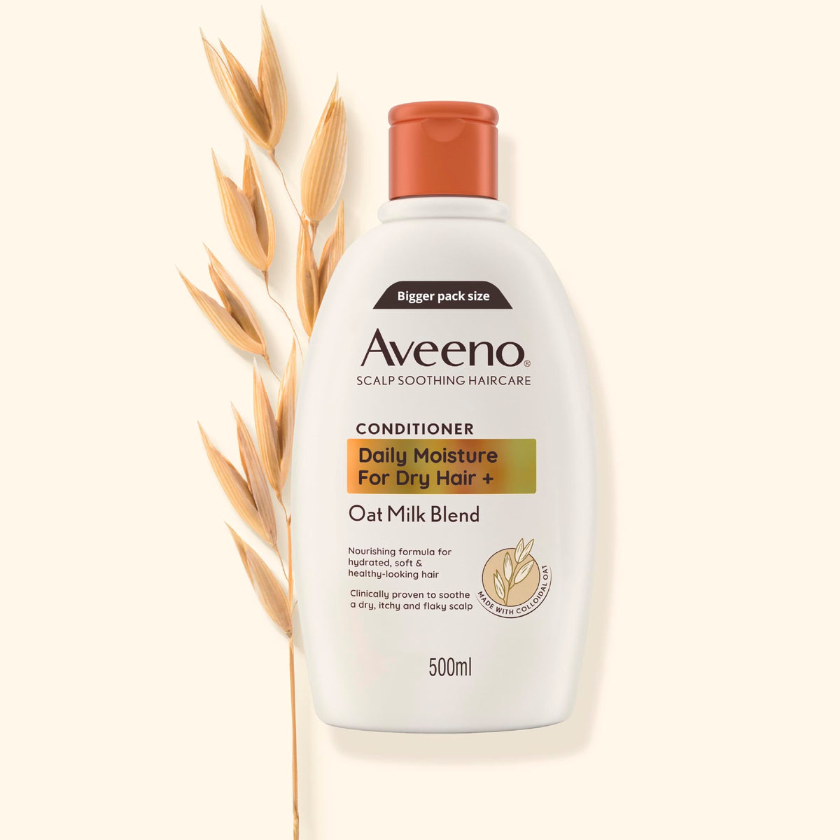 Aveeno Scalp Soothing Haircare Daily Moisture Conditioner, Oat Milk Blend, for Dry Hair, Soothes Dry, Itchy & Flaky Scalp, Clinically Proven, Sulfate Free, 300ml
