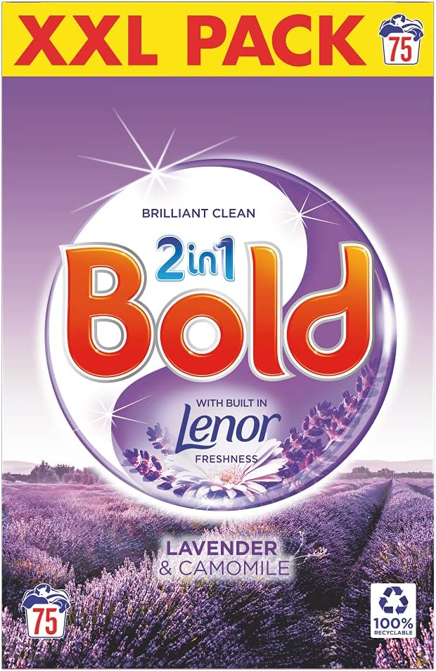Bold 2in1 Washing Powder Lavender & Camomile 75 Washes