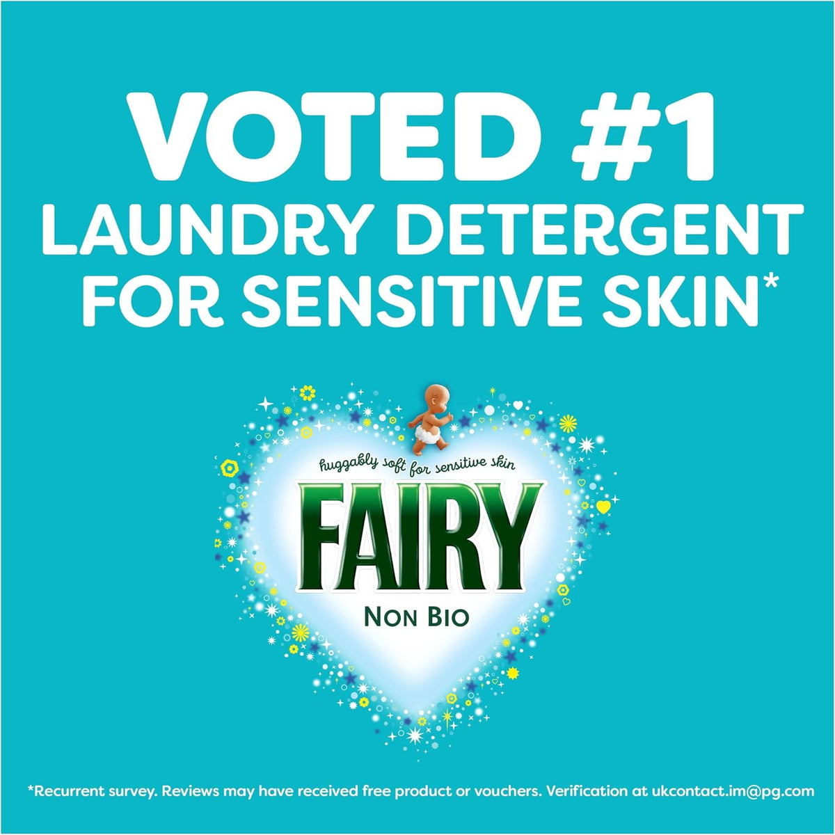 Fairy Non Bio Washing Powder 4KG, 80 Washes