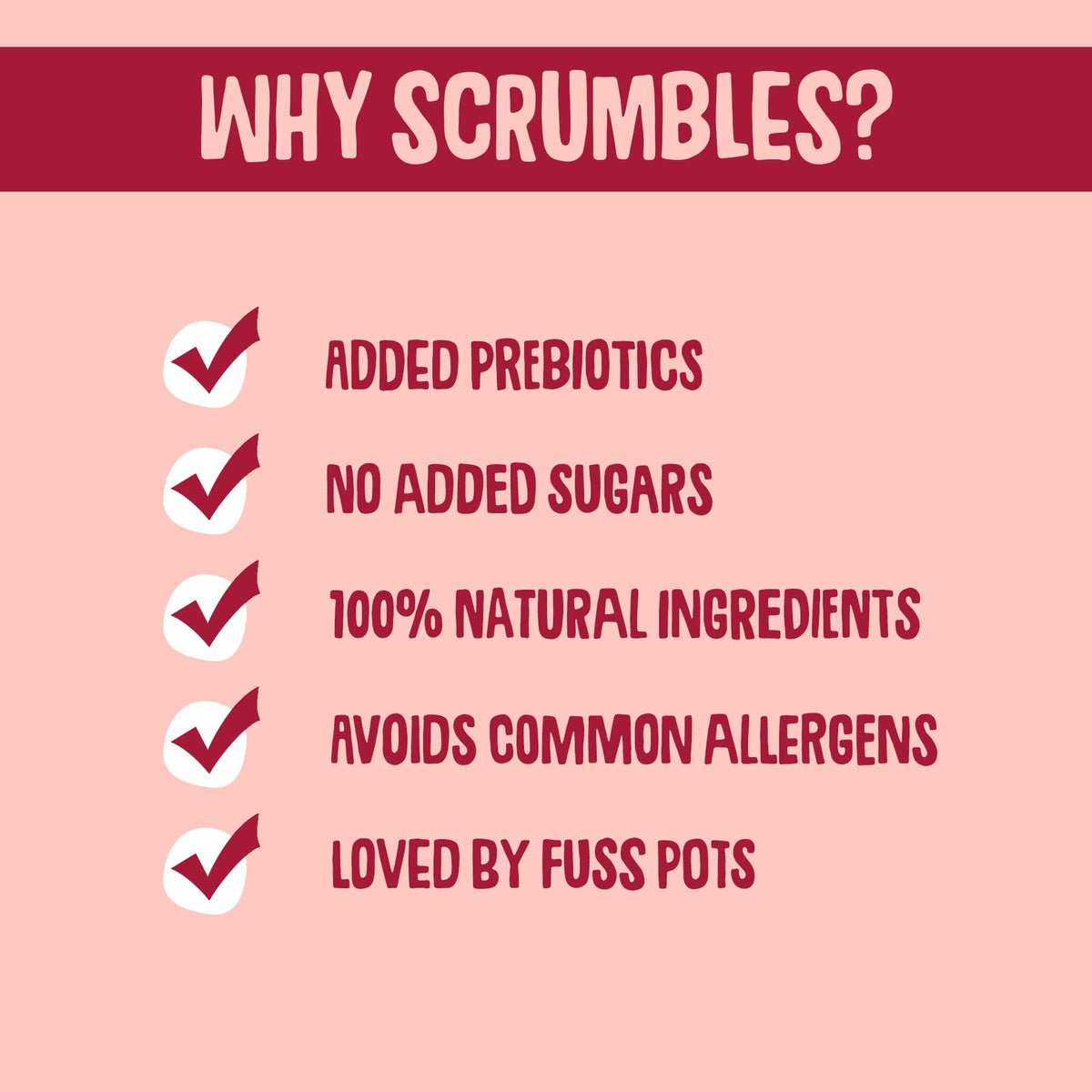 Scrumbles • Cat Treats • Krunchies • Calming • All Lifestages • 60g Bag • Hypoallergenic • No Added Sugar • Valerian & Chamomile • Gluten Free • Low Calories
