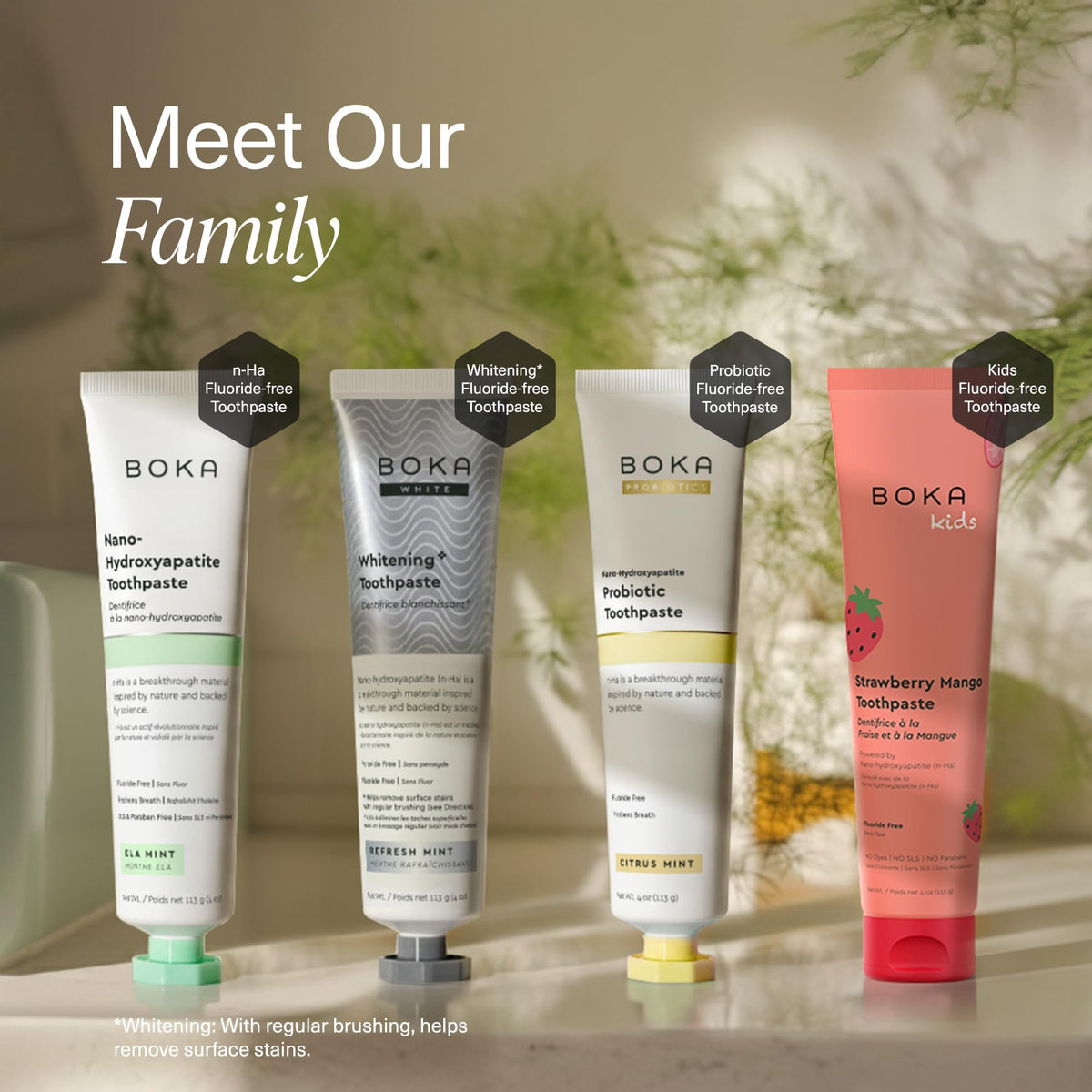 Boka Toothpaste - Fluoride Free Toothpaste, Nano Hydroxyapatite Toothpaste