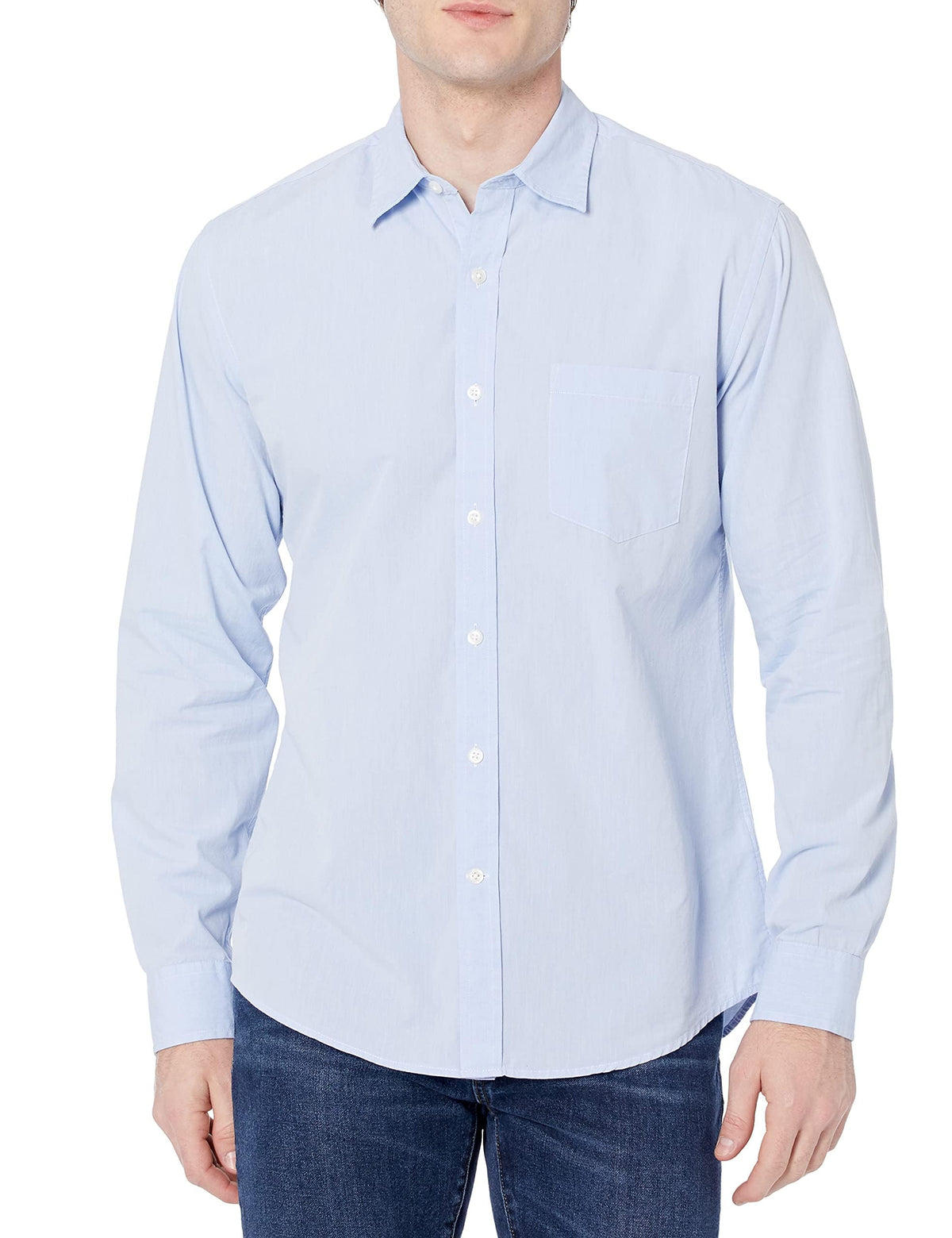 Amazon Essentials Men's Long-Sleeve Casual Poplin Shirt