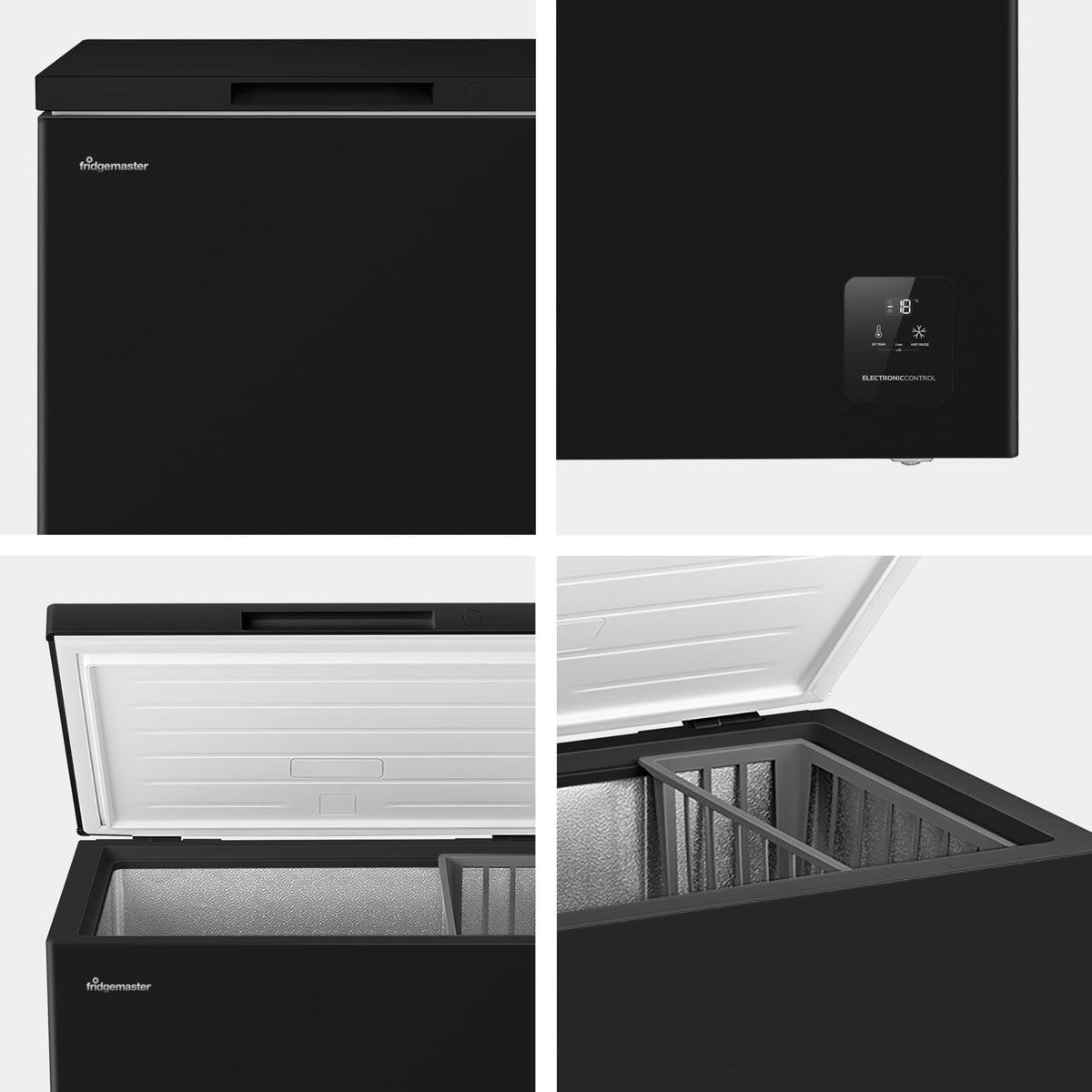 Fridgemaster White Chest Freezer, 97L Capacity, MCF100E， Freestanding, Mechanical Control, Winter Guard (-15°C), Low Noise 38dB, Basket Storage 858 (H) x 578 (W) x 444 (D) mm