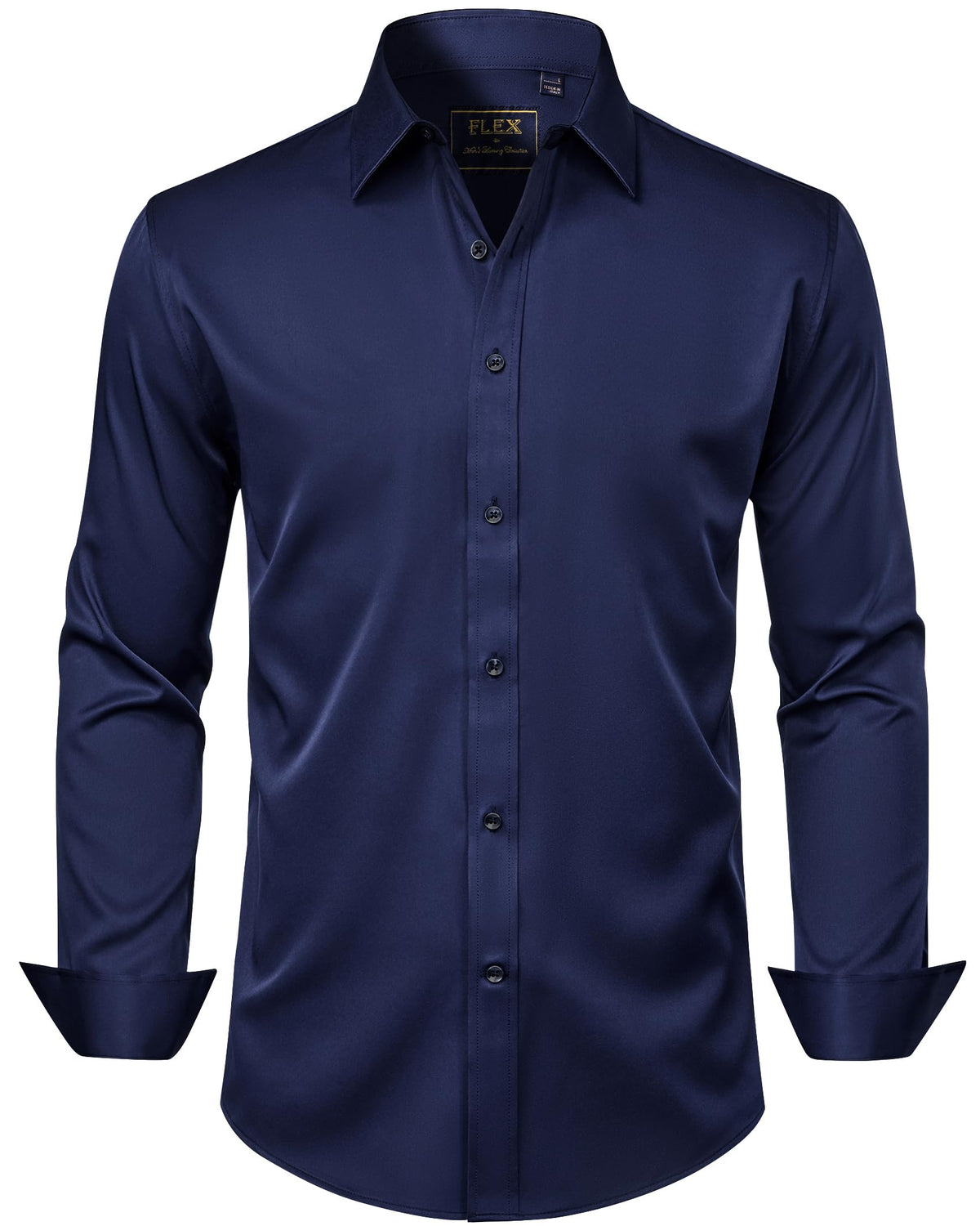 J.VER Men's Long Sleeve Stretch Dress Shirt Non Iron Casual Business Formal Shirts S-6XL