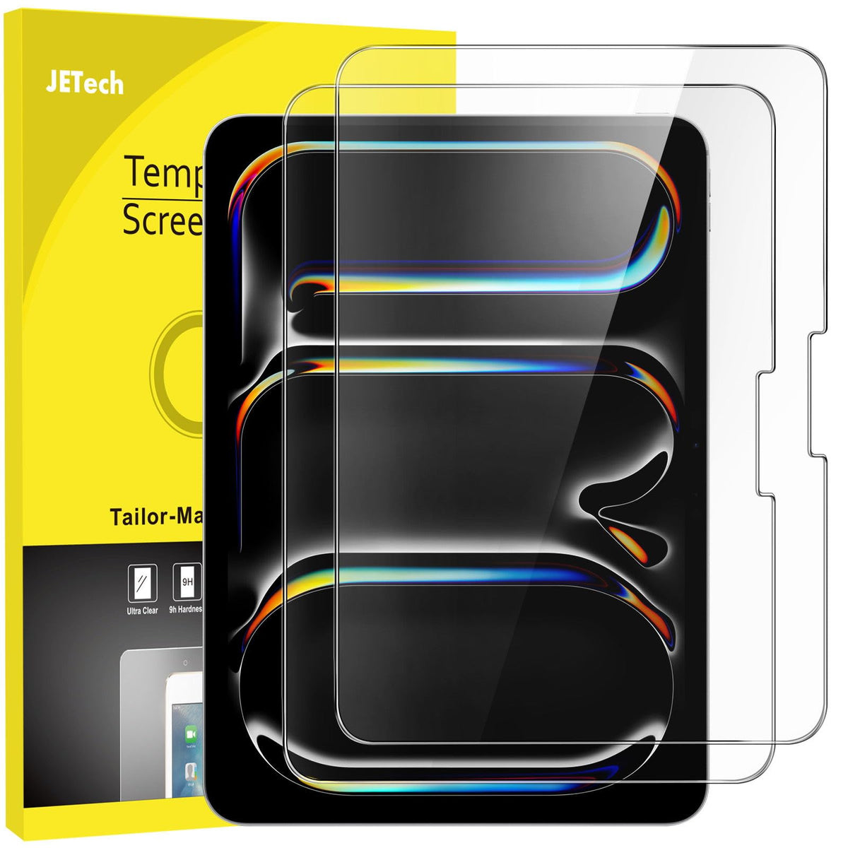 JETech Screen Protector for iPad (A16) 11th/10th Gen, 2-Pack