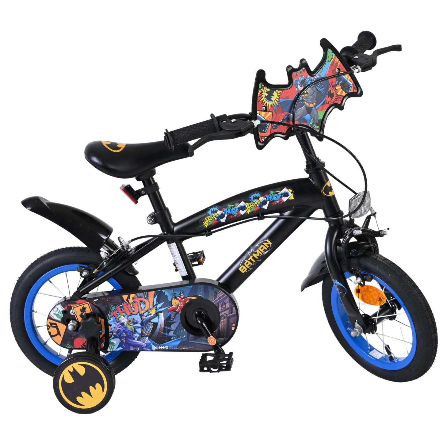 Volare Official Marvel Spider-Man Kids Bike 12" with Stabilisers — Ages 3-4