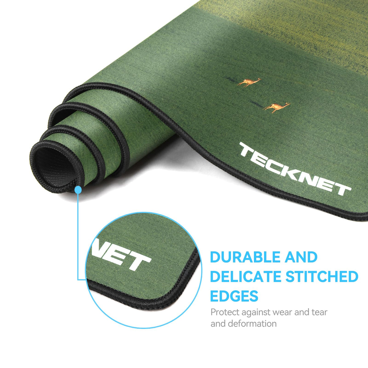 TECKNET Gaming Mouse Mat, 900x400x3mm Large Mouse Pad - Black