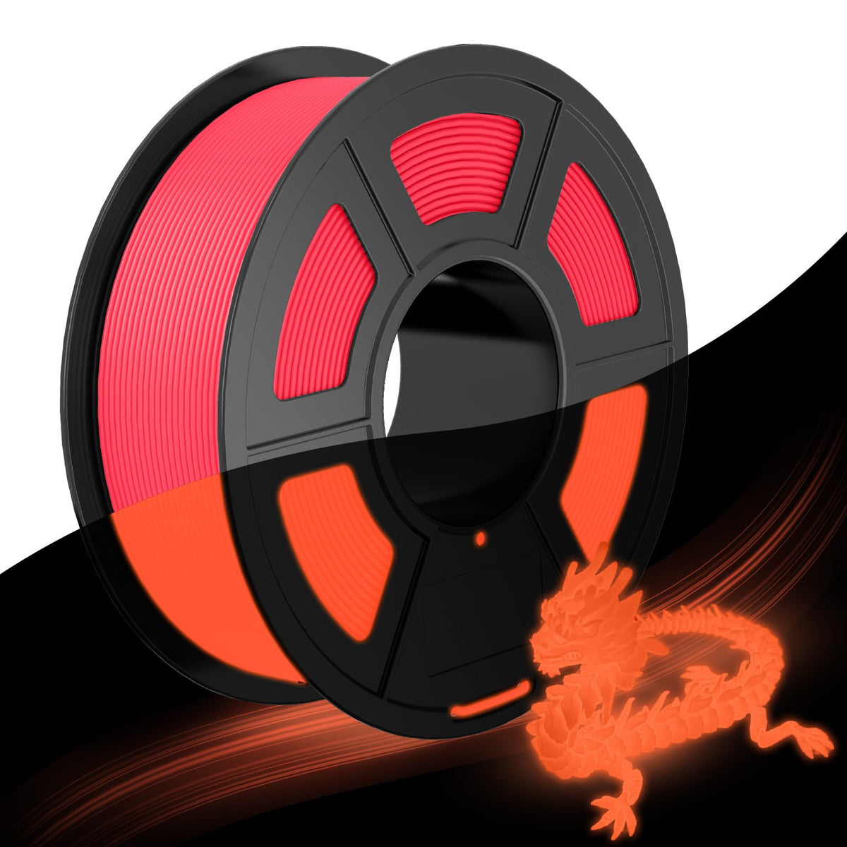 JAYO PLA 3D Printer Filament 1.1KG Black, PLA Filament 1.75mm, Dimensional Accuracy +/- 0.02mm, Neatly Wound Filament, Fits Most FDM Printer.