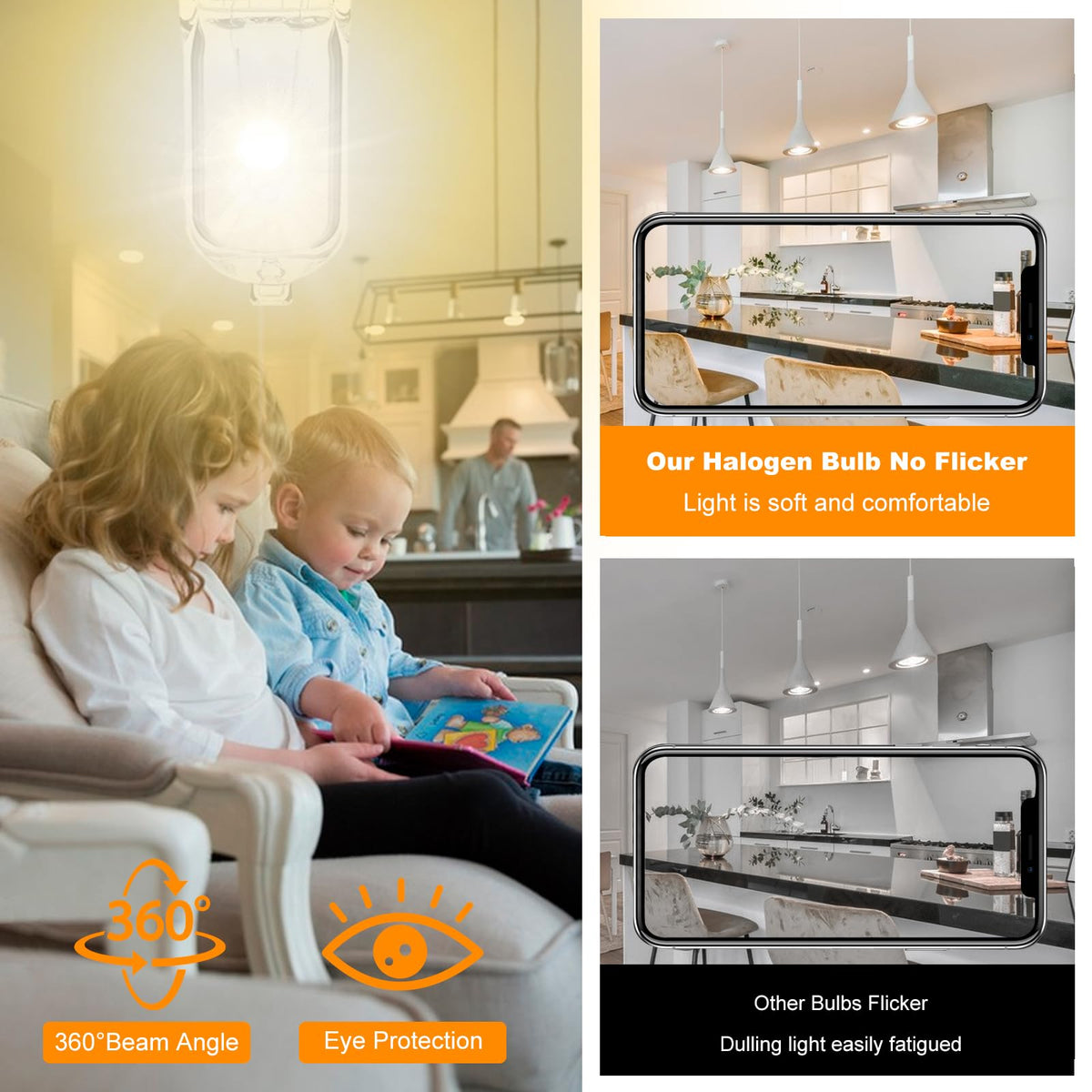 G9 Halogen Light Bulbs, 28W 2700K Warm White 230V Dimmable Capsule Bulbs, Non-Flicker - 12 Pack