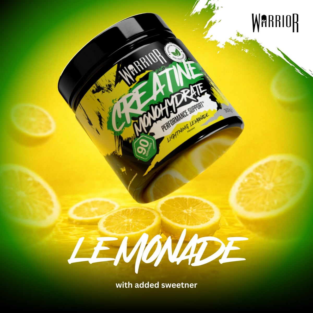 Warrior Creatine Monohydrate Powder 500g Pure Micronised (166 Servings)
