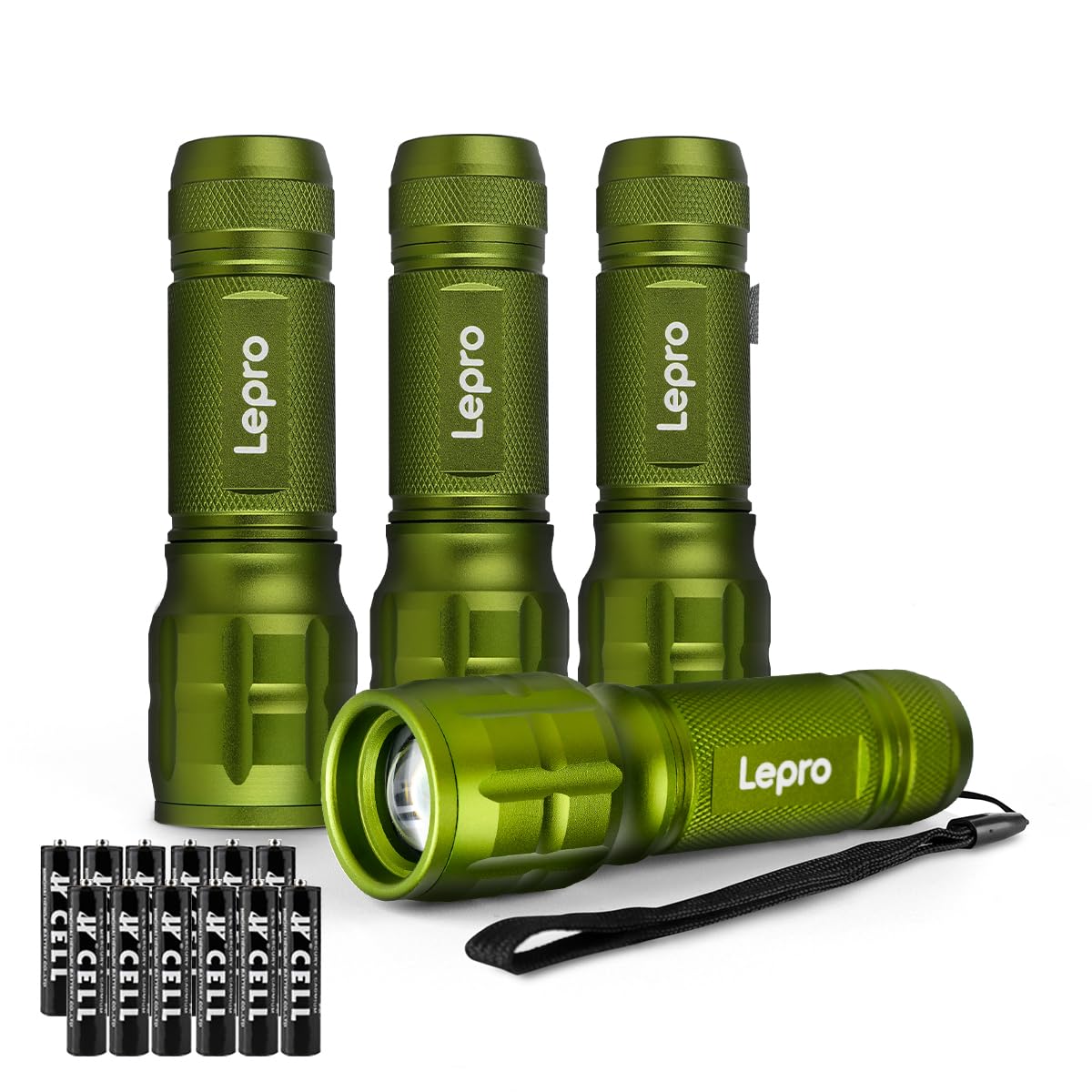 Lepro LE LED Torch Battery Powered, Camping Flashlight, Adjustable Focus