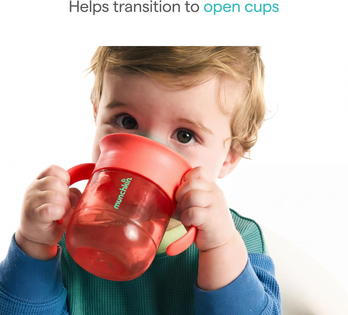 Munchkin Miracle 360 Baby Cup |2-Pack | 6m+ | 207ml | Purple/Coral