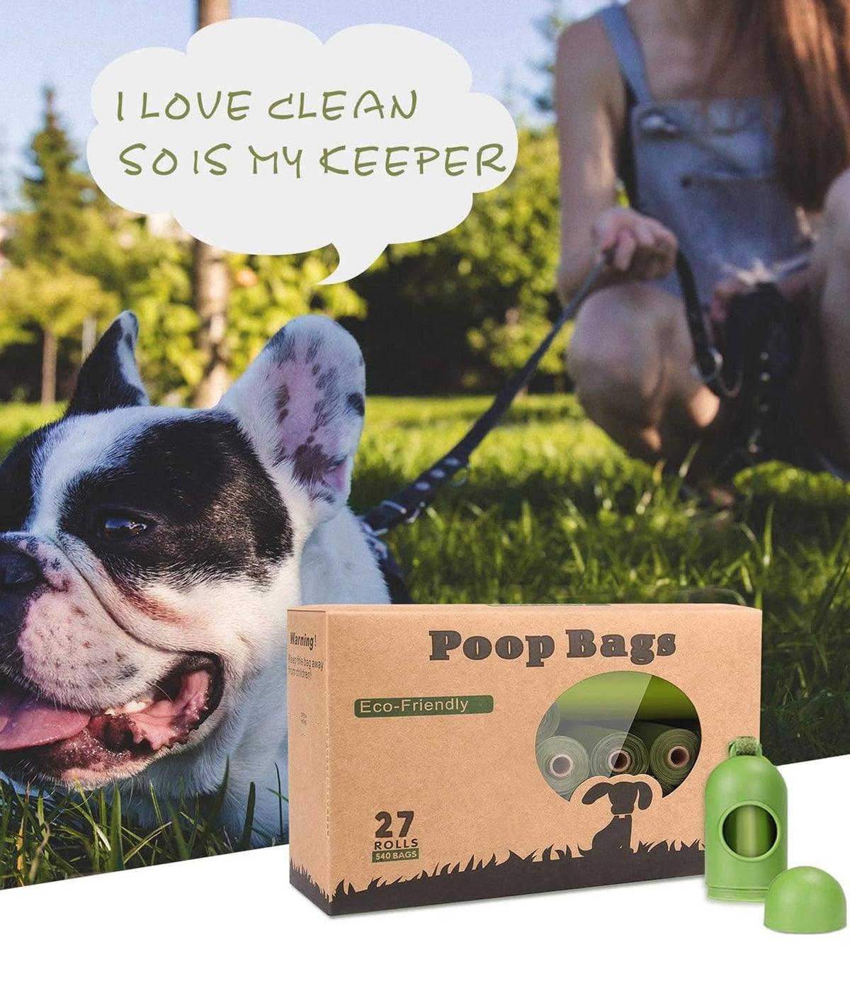 Biodegradable Dog Poo Bags with Dispenser Leak Proof - 280 Count Scented