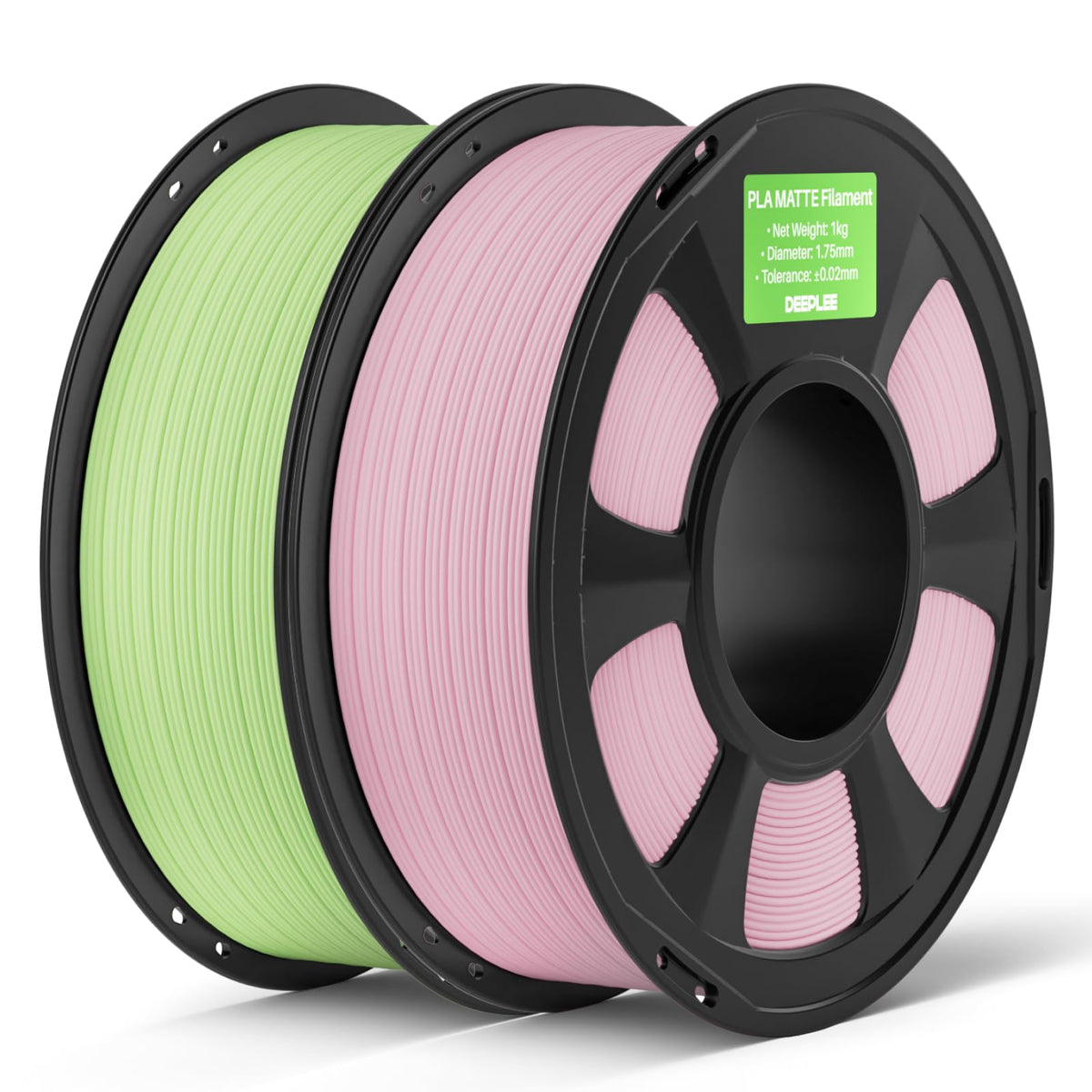 DEEPLEE Matte PLA Filament 1.75mm Matte Black 1kg(Plastic Spool)