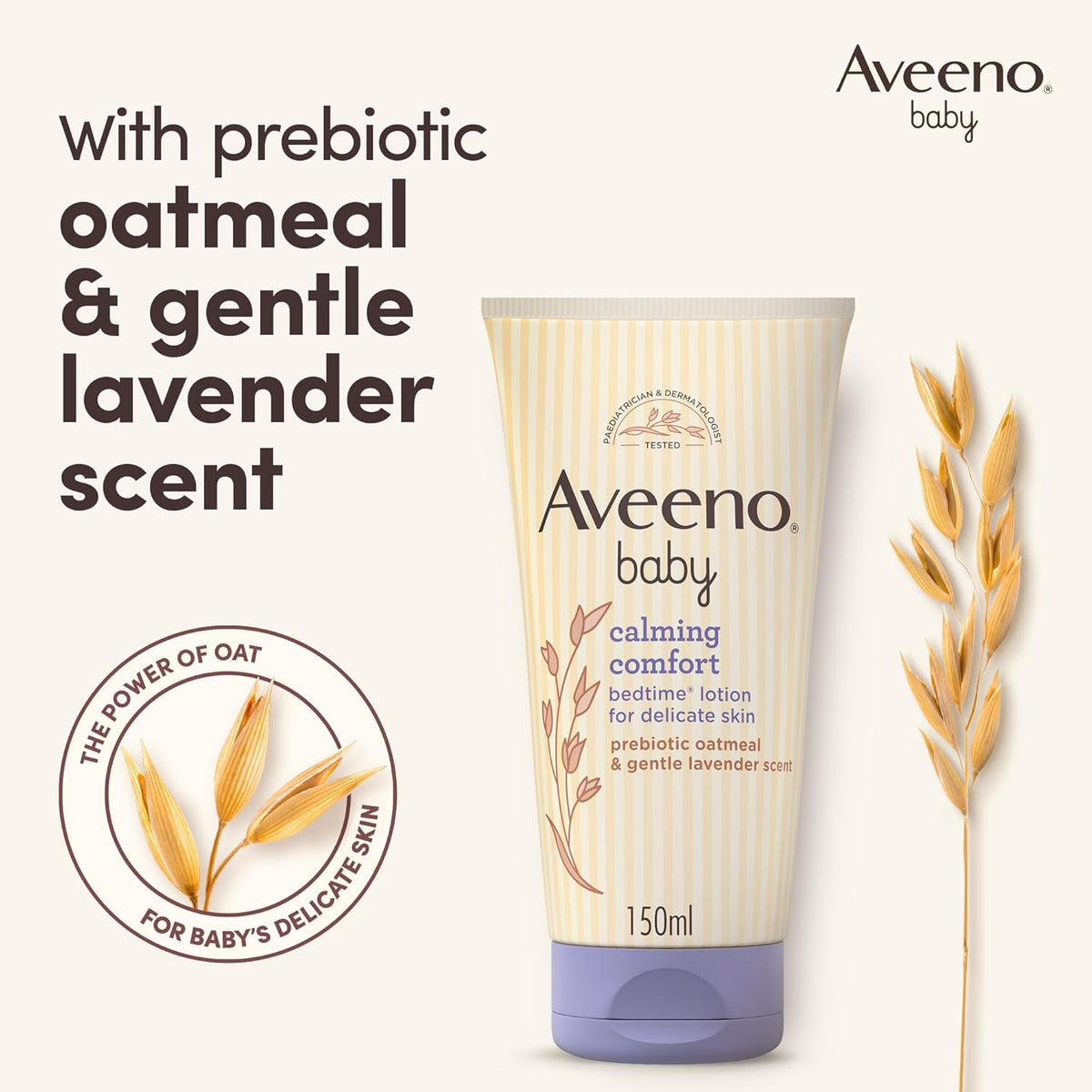 Aveeno Baby Calming Comfort Bedtime Lotion for Baby's Delicate Skin 150ml