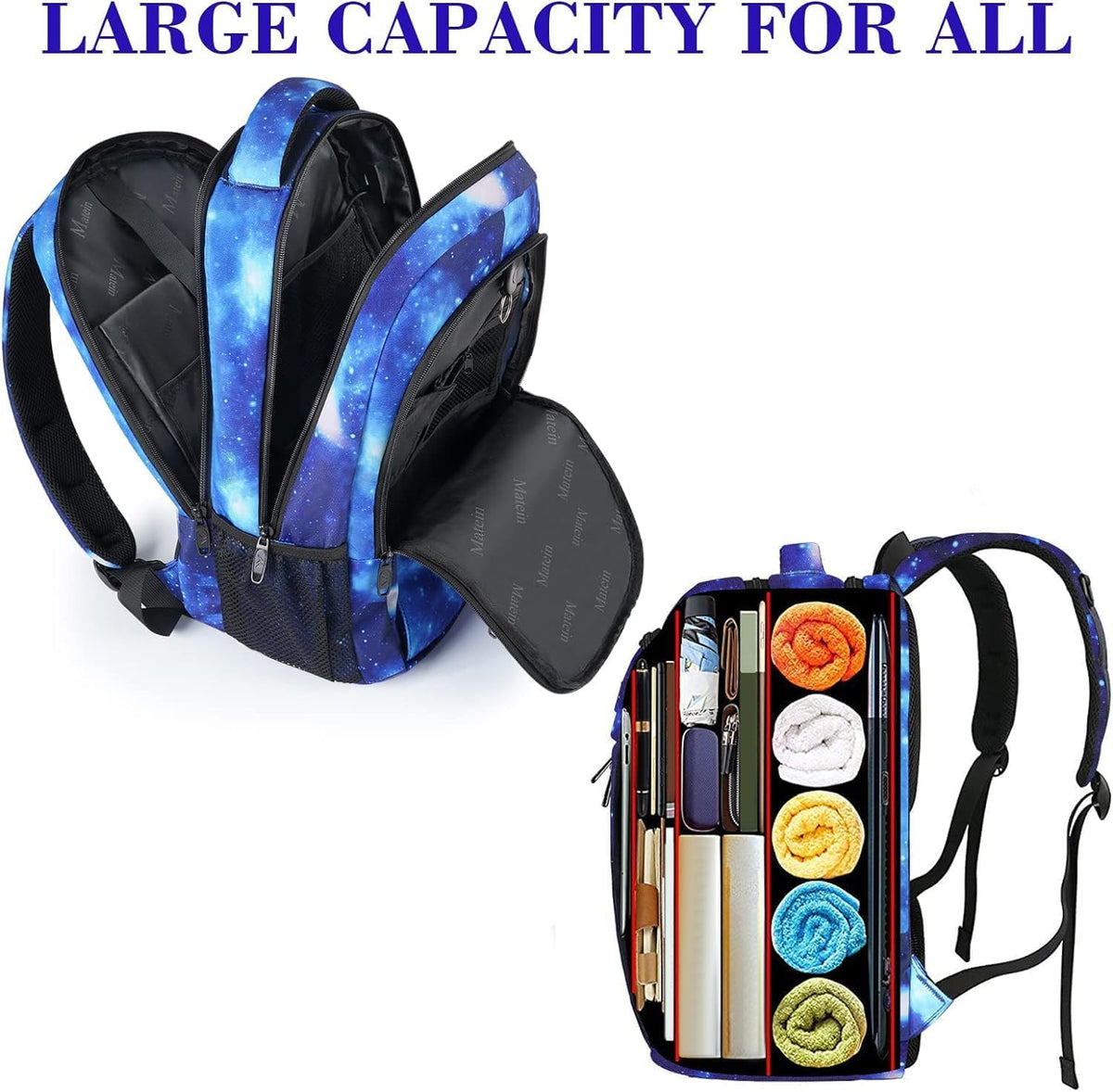 MATEIN Travel Laptop Backpack, Work Bag Laptop Bag, Rucksack for Men Work