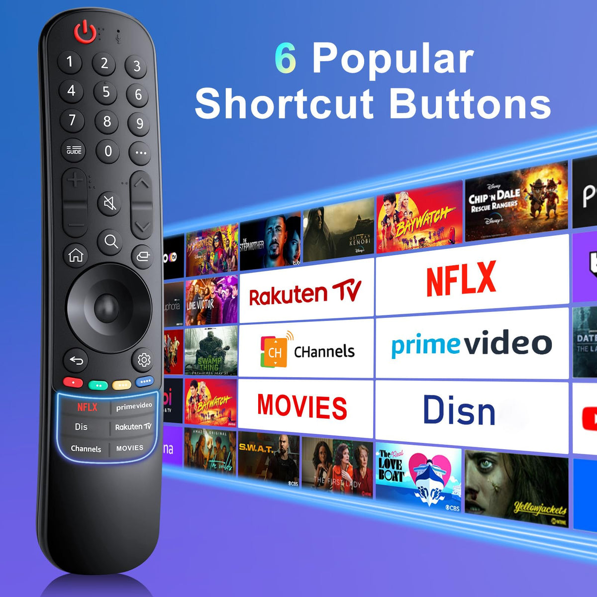 Universal-for-Samsung-Smart-TV-Remote, for Samsung Curved Qled Frame 4K TV