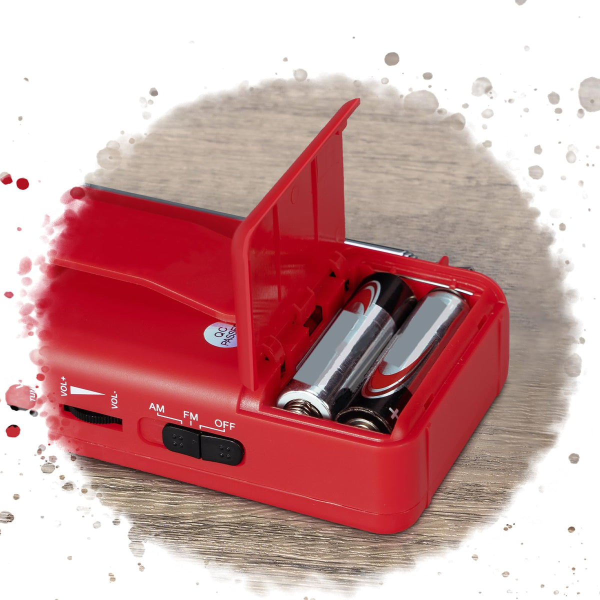 PRUNUS J-166 Portable Radio AM FM, Battery Operated Radio,Weather Radios
