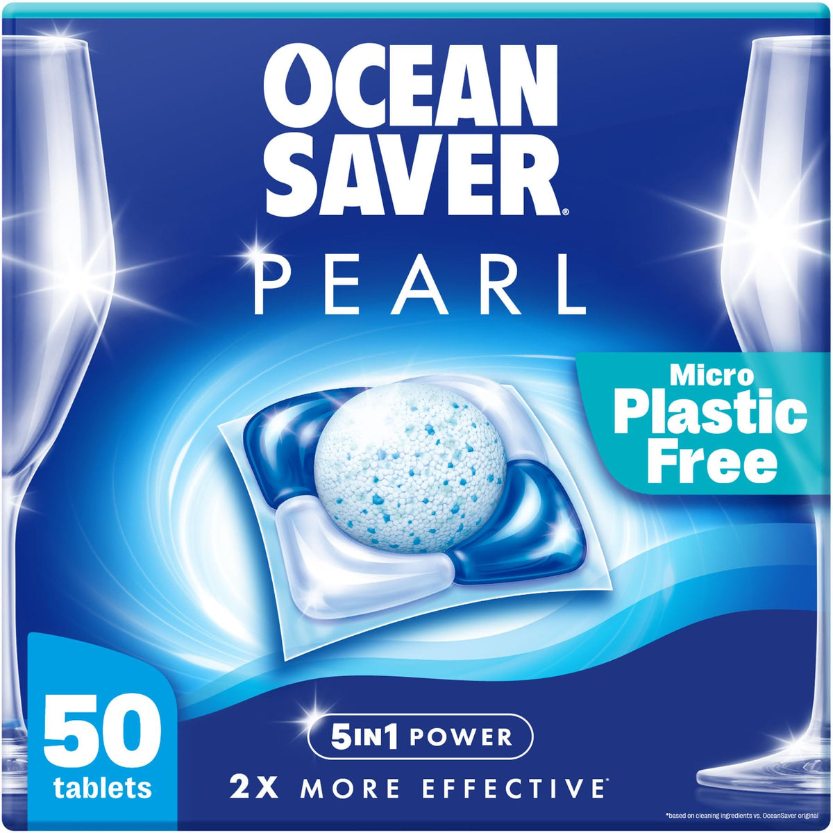 OceanSaver Eco-Friendly Dishwasher Tablets, Pack of 30 | 3-in-1