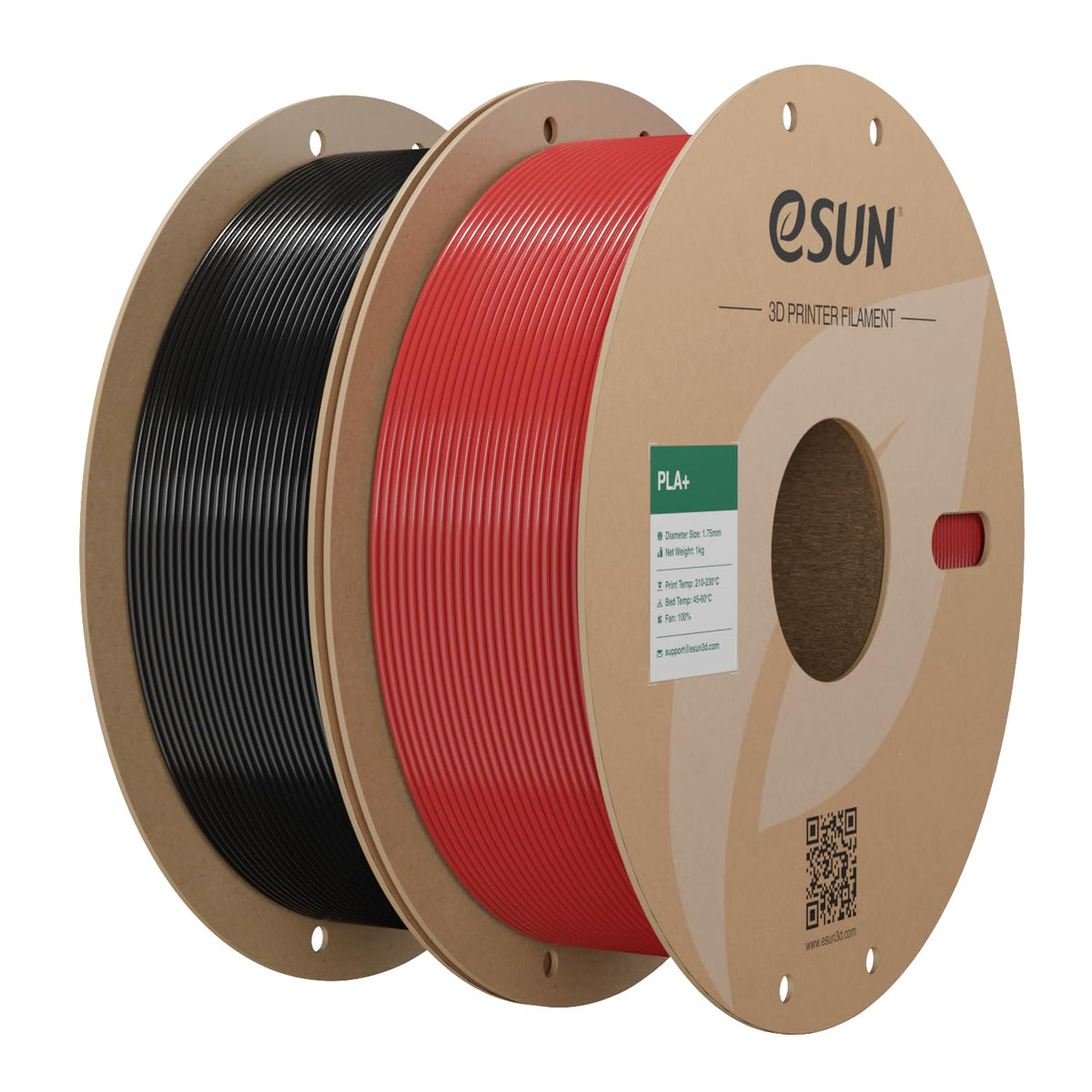 eSUN PLA+ 3D Printing Filament 1KG(2.2lbs), Enhanced Toughness, Cold White