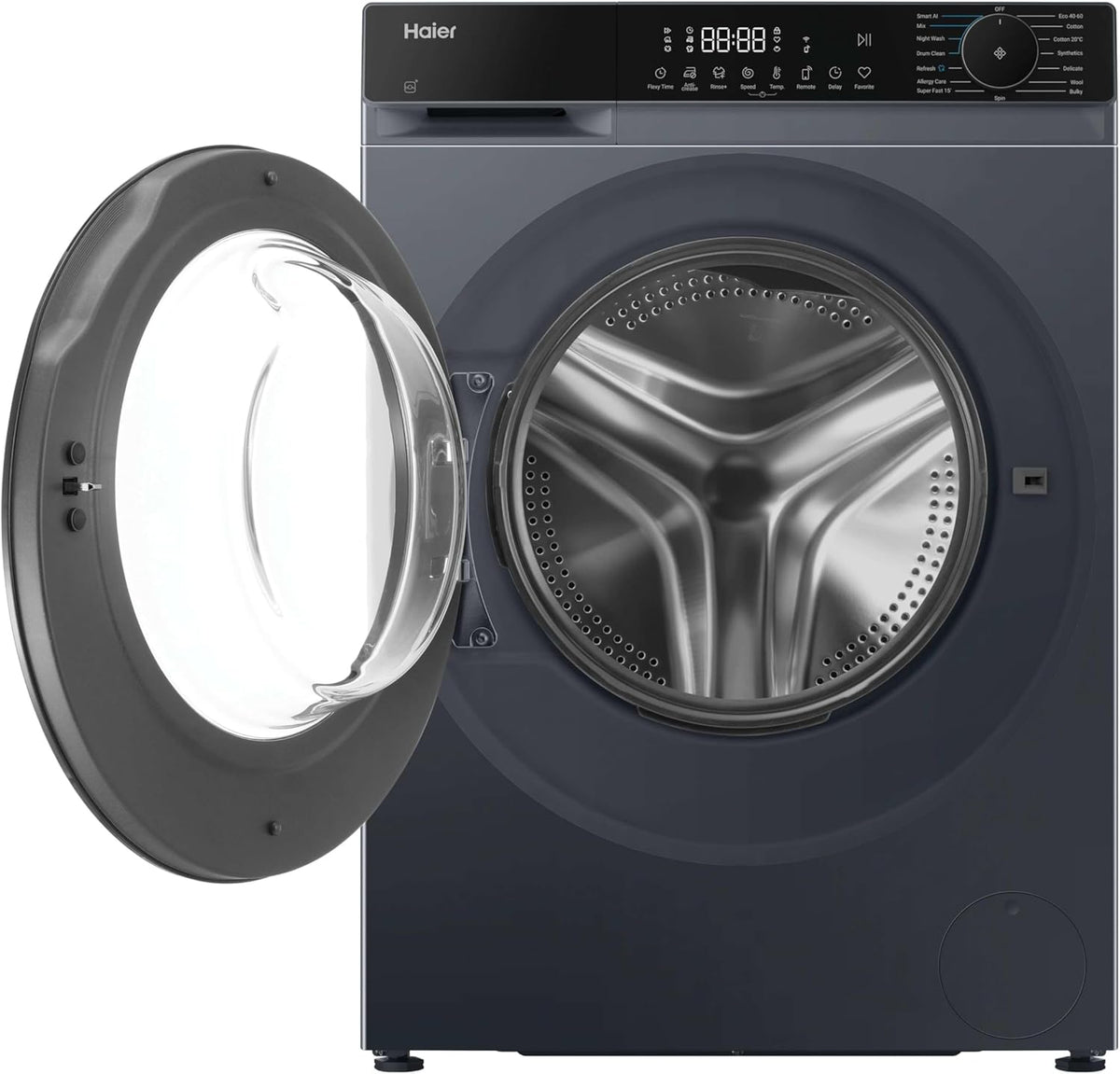 Haier X Series 5 Washing Machine, 13kg, Graphite & Black, A-20%, 1400 RPM