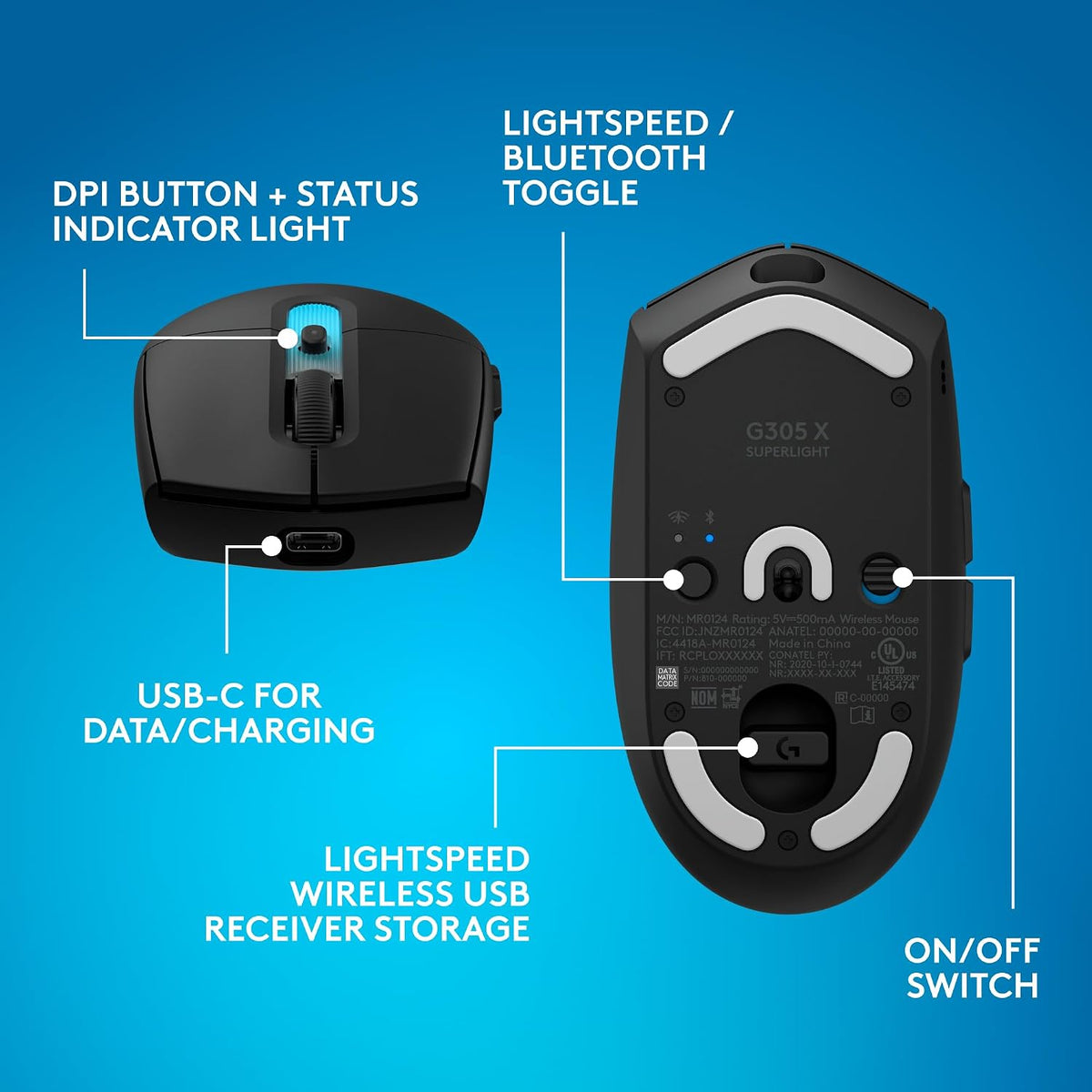 Logitech G G305 LIGHTSPEED Wireless Gaming Mouse