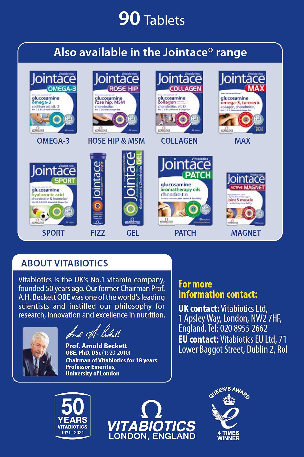 Jointace Collagen - Advanced Joints & Cartilage Support - Includes Collagen, Glucosamine & Chondroitin & Ginger