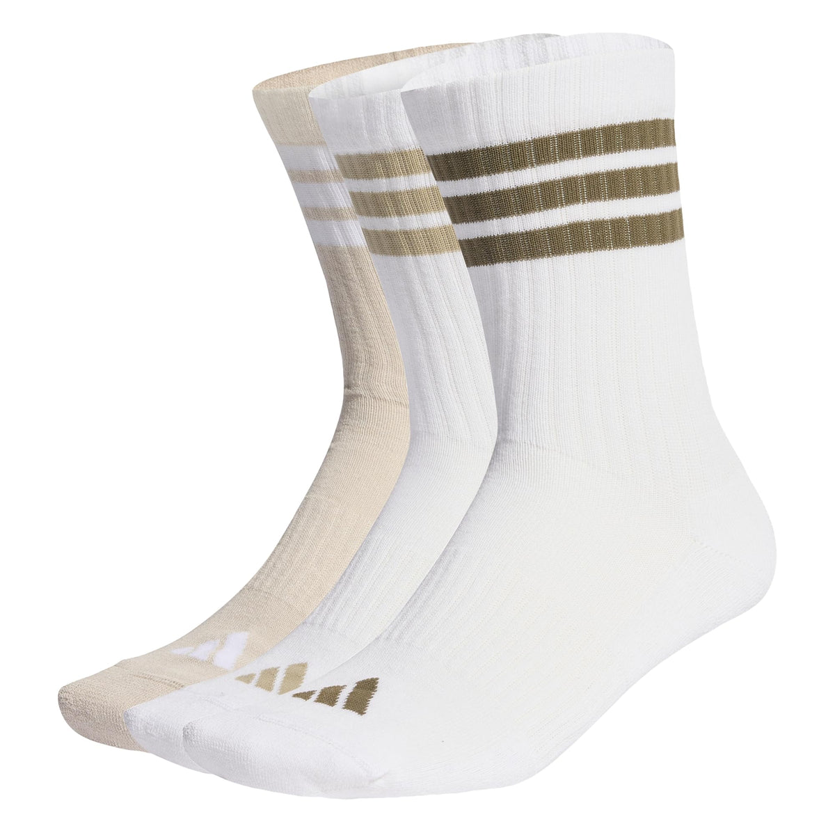 adidas 3-Stripes Cushioned Crew Socks 3 Pair Pack