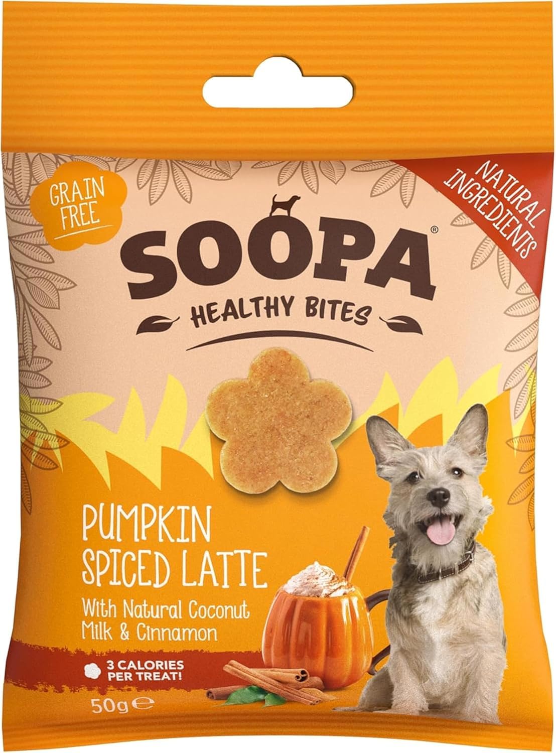 Soopa Strawberry Dog-Quiri Healthy Bites, Dog Training Treats, 50 g, 1-Pack