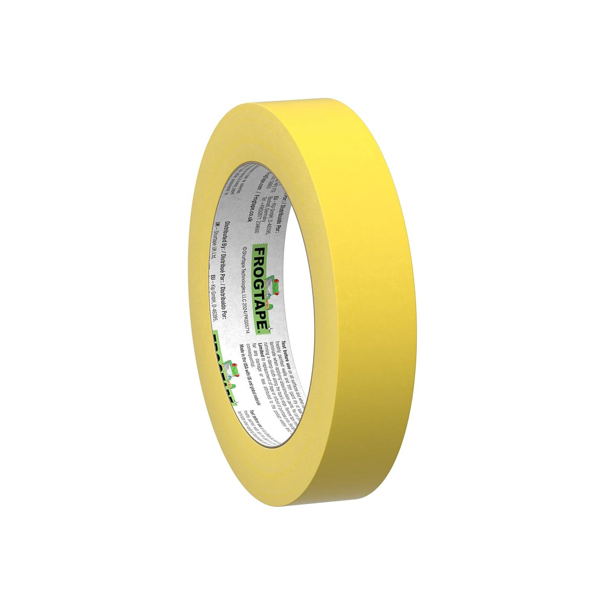 Frog Tape Yellow Delicate Surface Painters Masking Tape 24mm x 55m. Indoor painting and decorating for sharp lines and no paint bleed