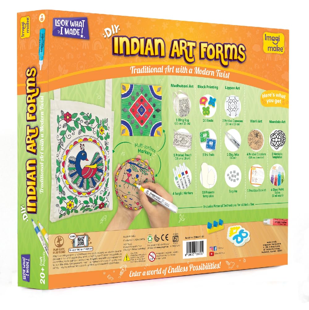 Imagimake Princess Craft Kit | 10 Mess-Free DIY Activities | Bracelet Making Kit, Unicorn Pouch, Butterfly Wands & More | Unicorn Gifts for Kids | Gifts for Girls & Boys 5,6,7,8,9,10,11,12 Years Old