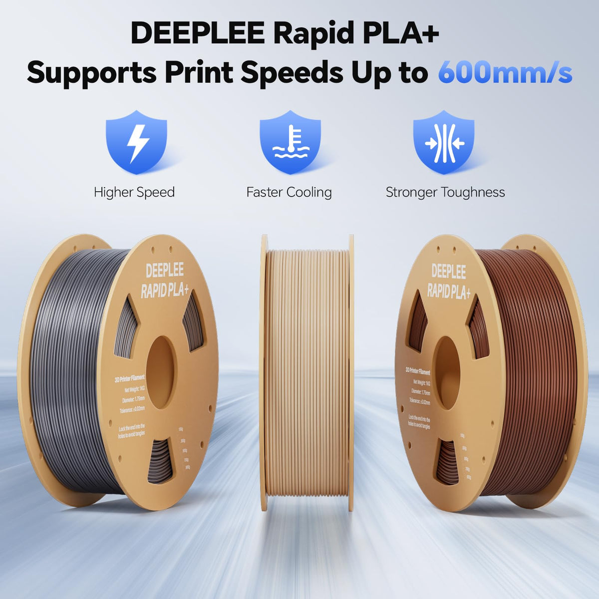DEEPLEE Rapid PLA Plus Filament 1.75mm Orange 1kg