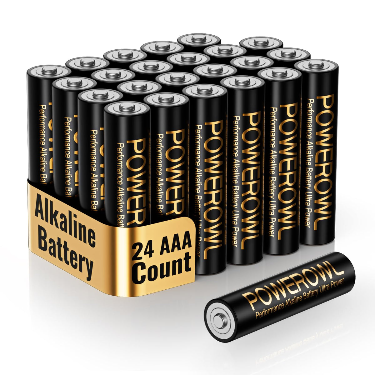 POWEROWL AAA Batteries 40 Pack - Alkaline 1.5v - High-Capacity Long Lasting Triple A Battery, 10-Year Shelf Life