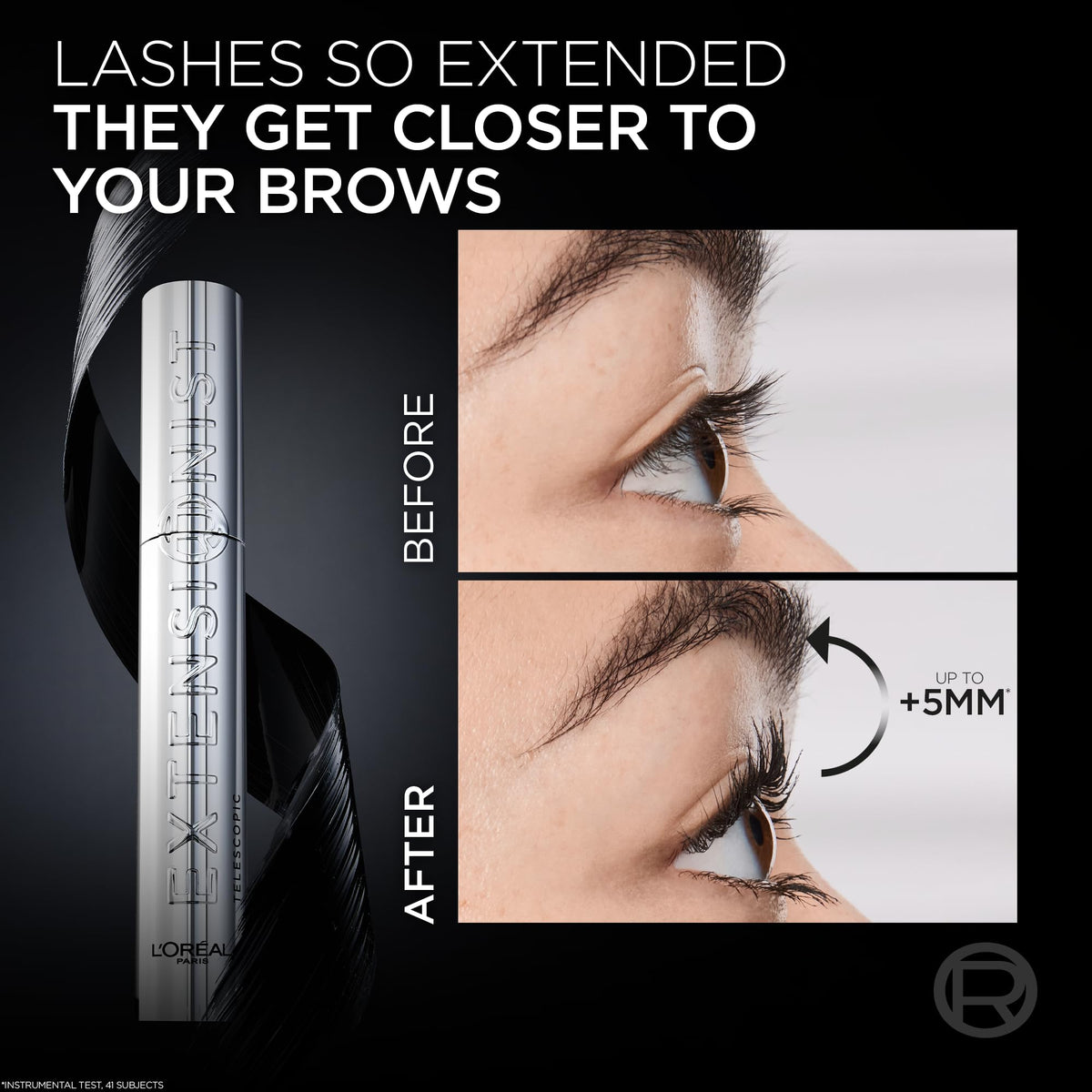L'Oréal Paris Lengthening Mascara, Telescopic Extensionist, shade Black