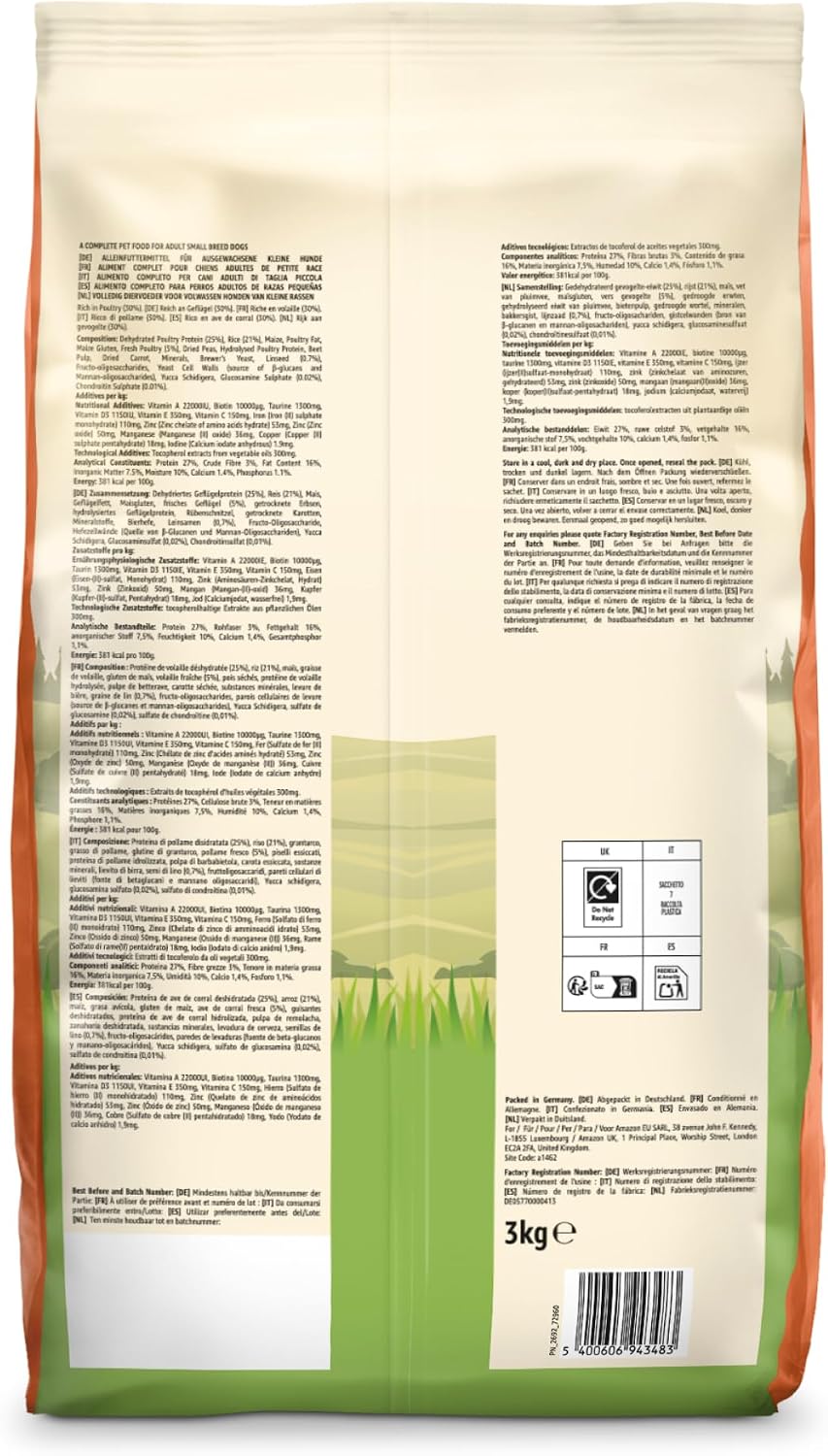 by Amazon Complete Dry Dog Food Rich in Chicken & Rice 3kg