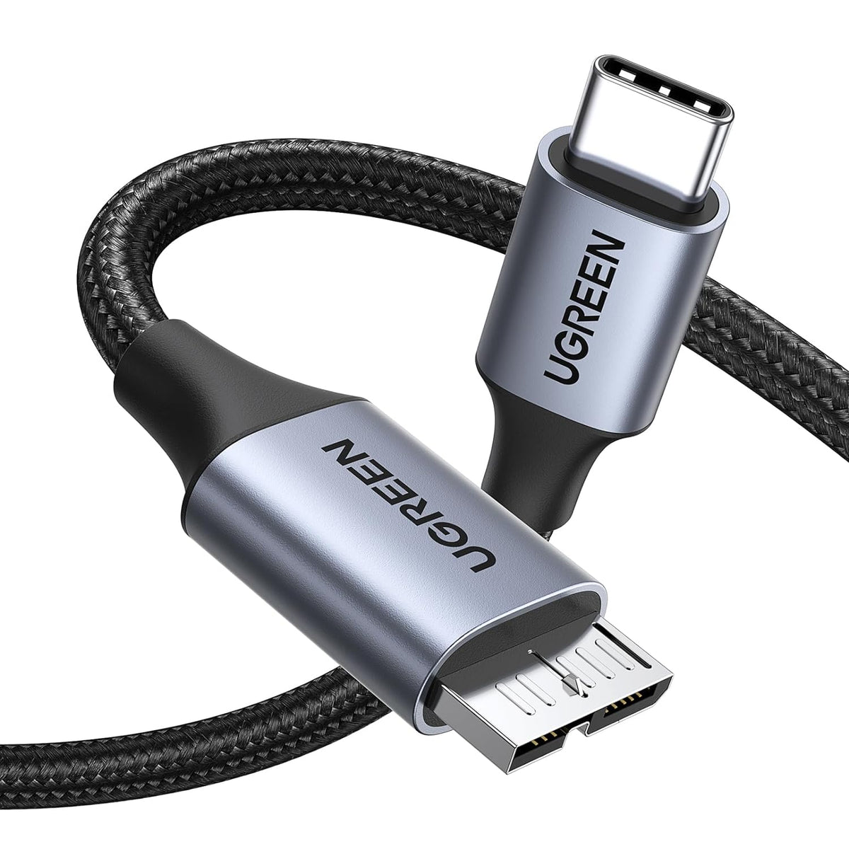 UGREEN Micro B to USB C Hard Drive Cable 10Gbps 0.5M