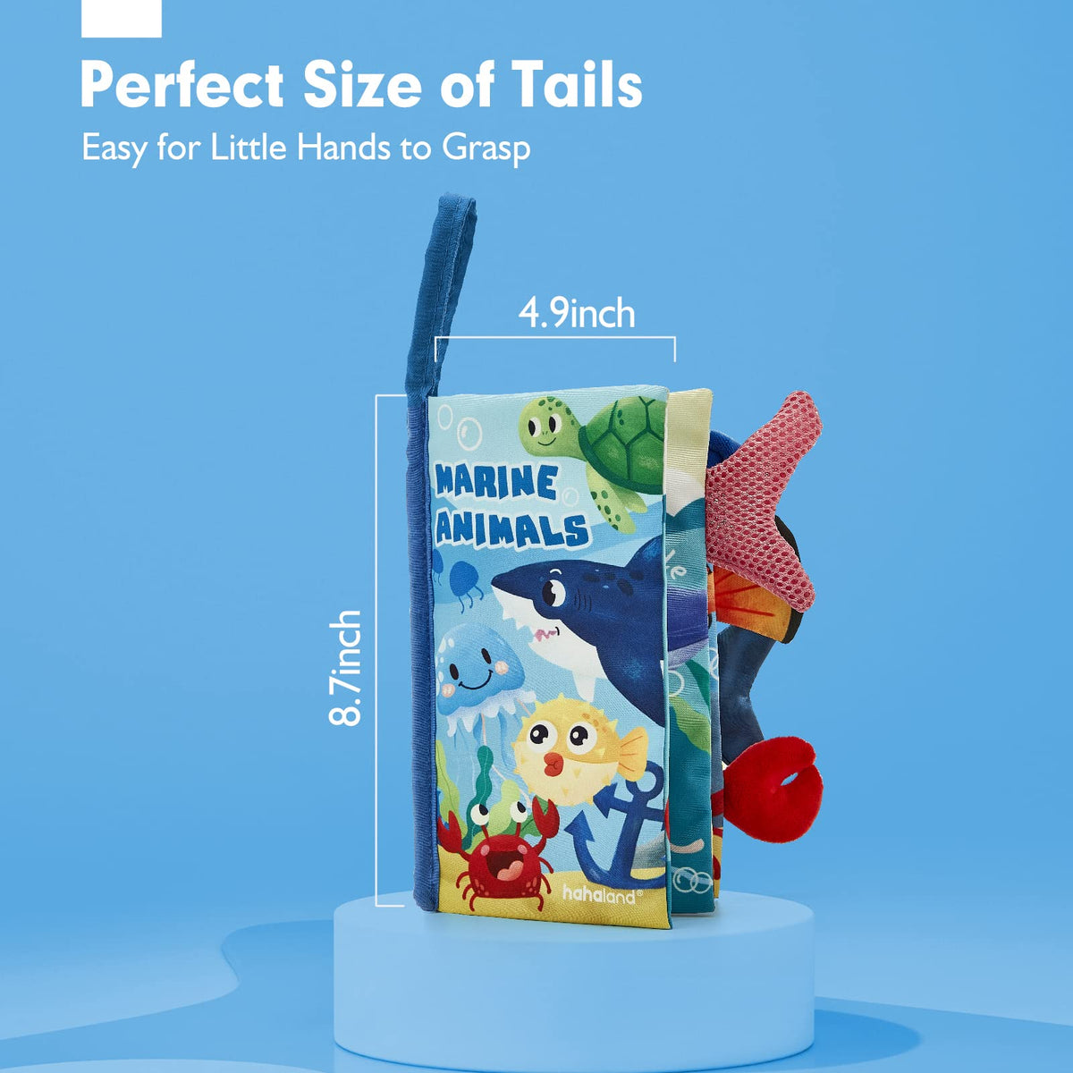 hahaland Baby Books 0-6 Months Infant Tummy Time Toys High Contrast