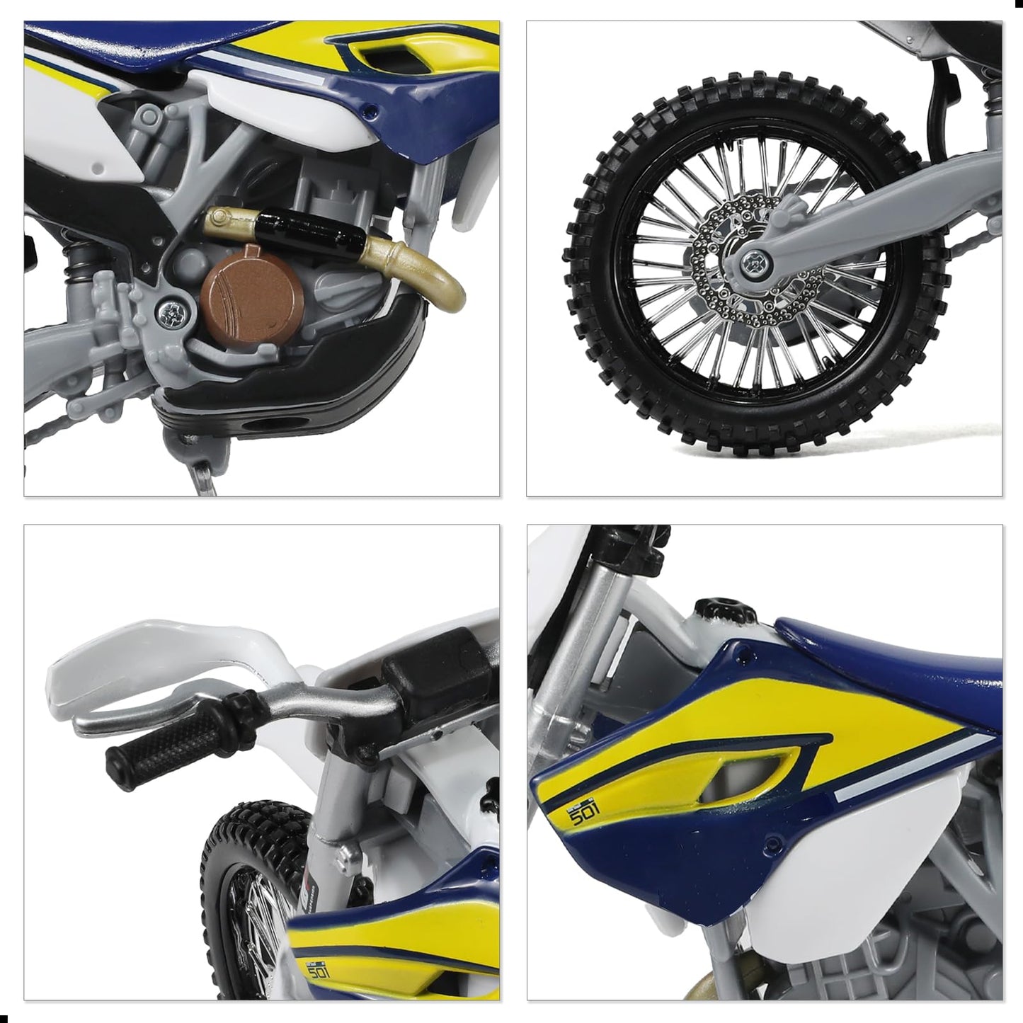 1:12 Scale Dirt Bike compatible for Kawasaki KX450F Motorcycle Model Mini Supercross Motorcross Moto Model Collection or Gift for Adult Kid Boy (Green)