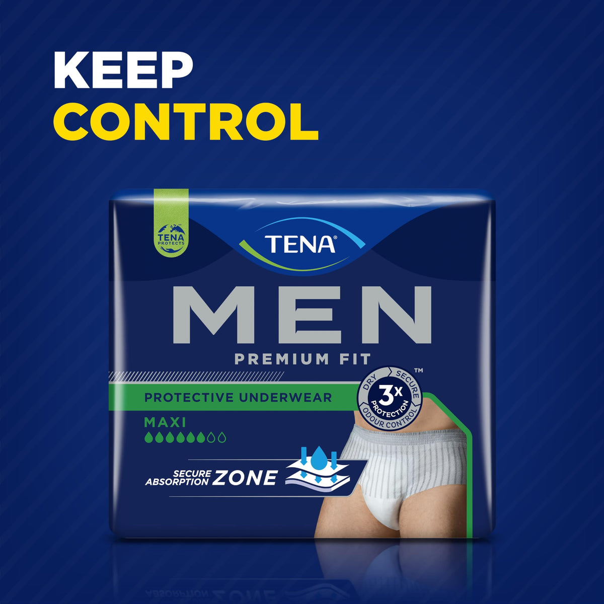 Tena - Tena Men Premium Fit Level 4 (Size L/XL) Protective Underwear - 10 Pieces