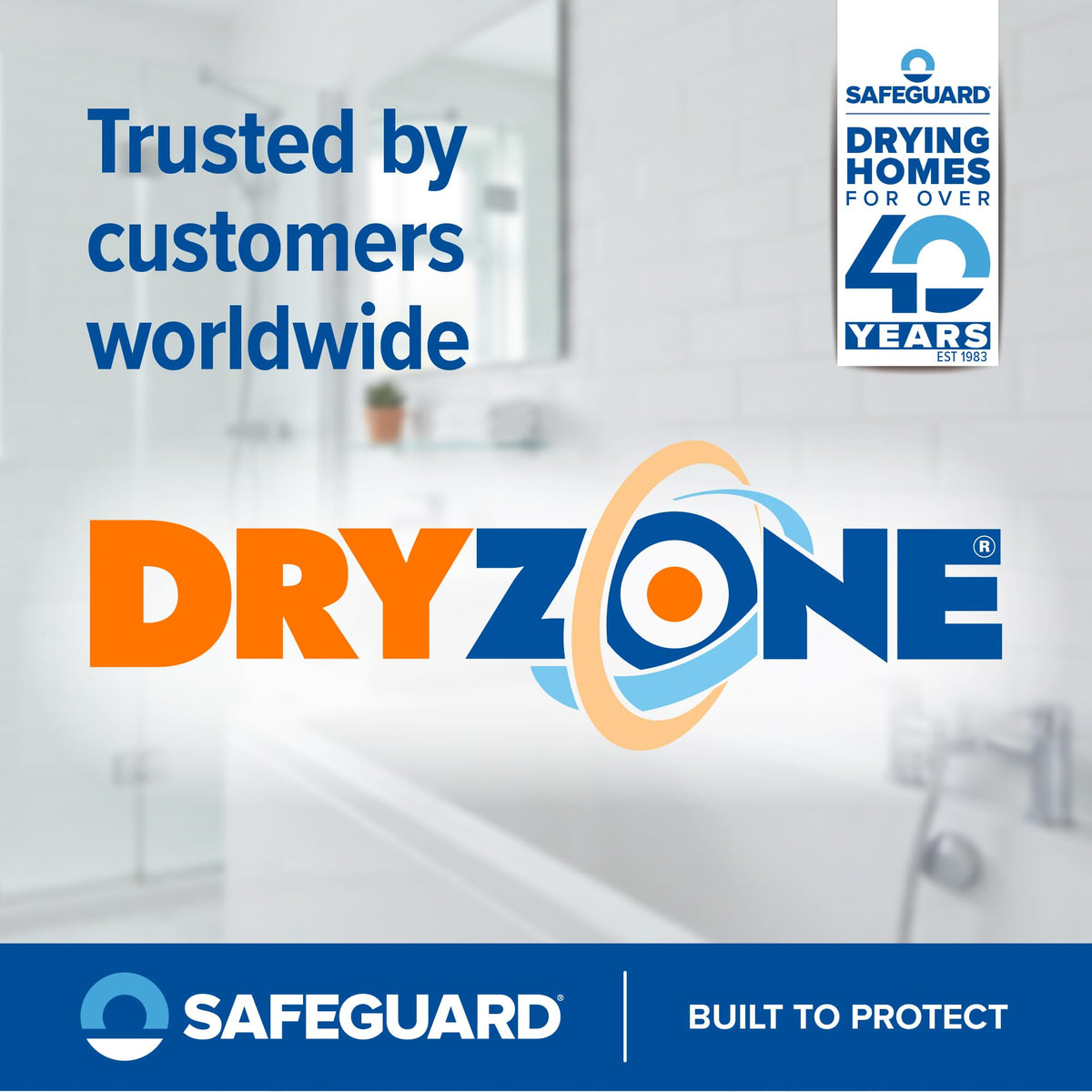 Dryzone Silicone Sealant White Anti Mould 310ml - Premium Sanitary-Grade