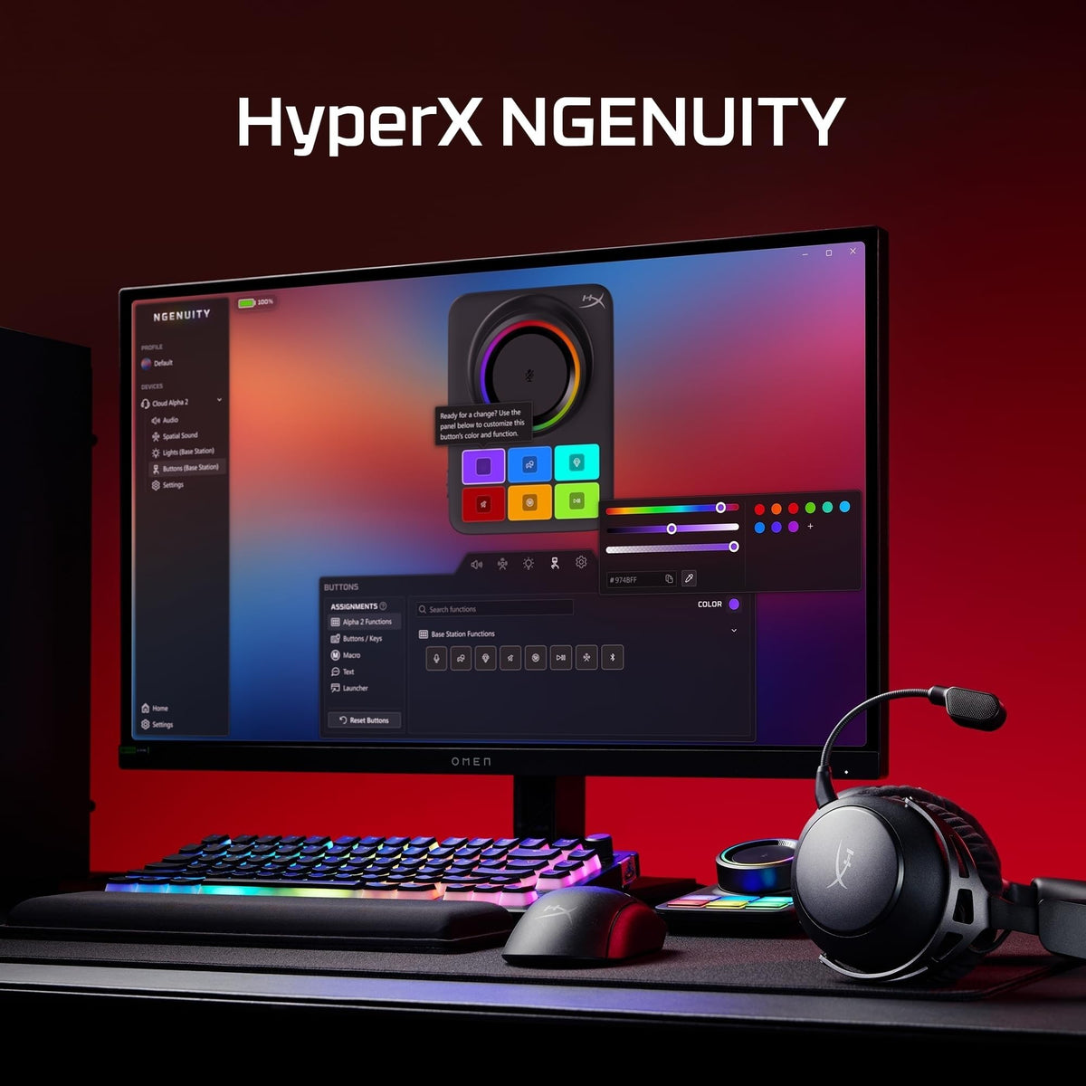 HyperX Cloud Alpha – Gaming Headset with In-line volume control