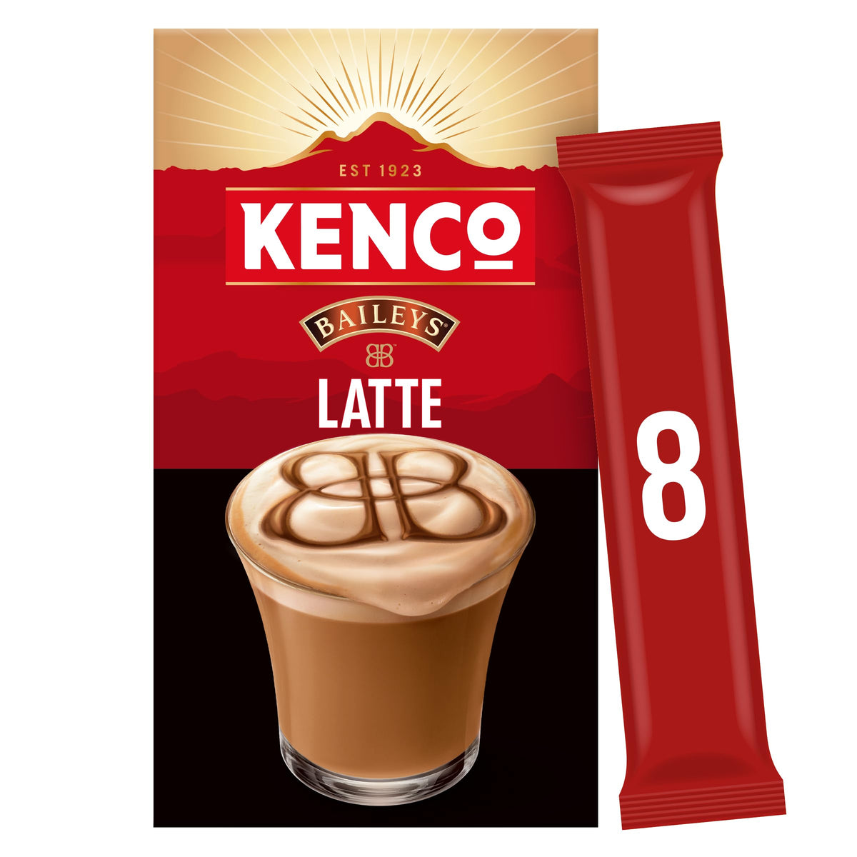 Kenco Iced Hot Salted Caramel Latte Sachets x8 (Pack of 5, Total 40 Sachets)