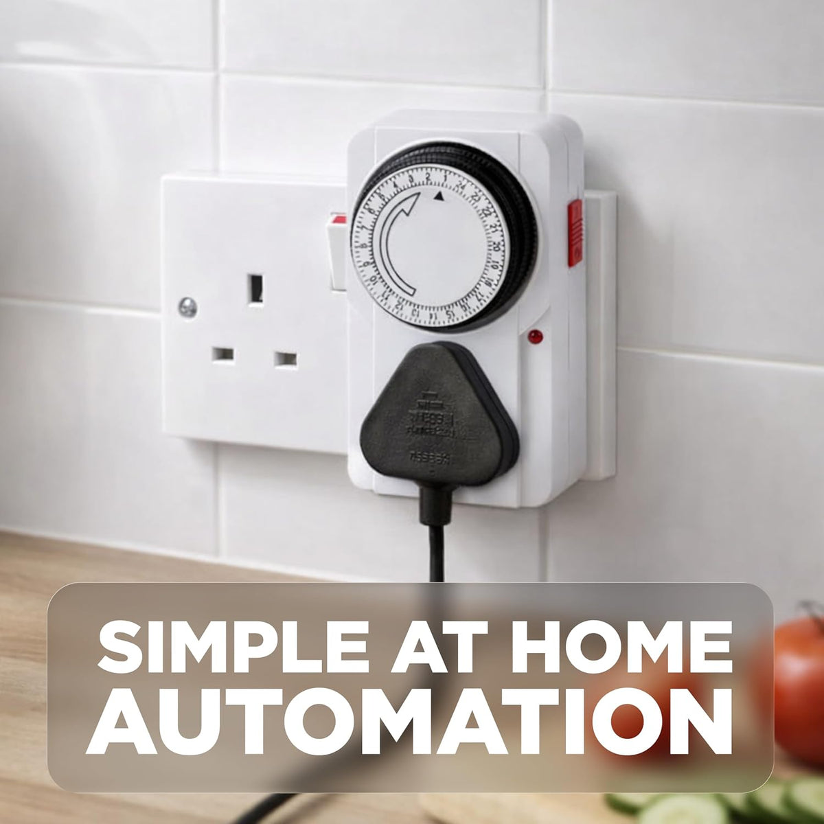 Status IONOS 24 Hour Plug-in Timer Switch, Mechanical Option B, White