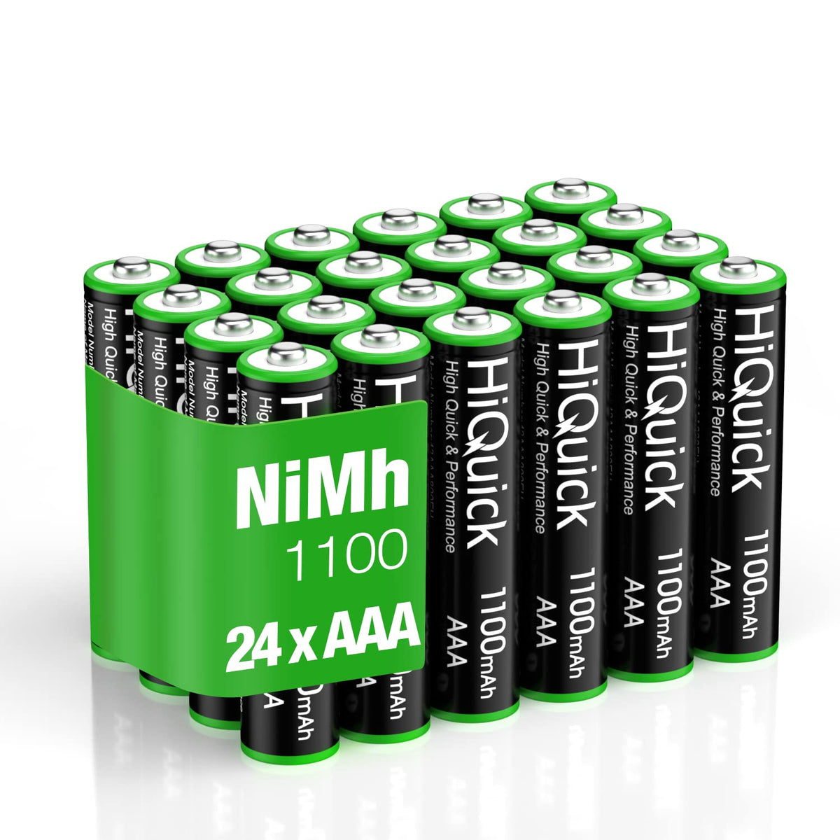 HiQuick 16 Pack AA AAA Rechargeable NiMH Batteries Set,1200 Cycles